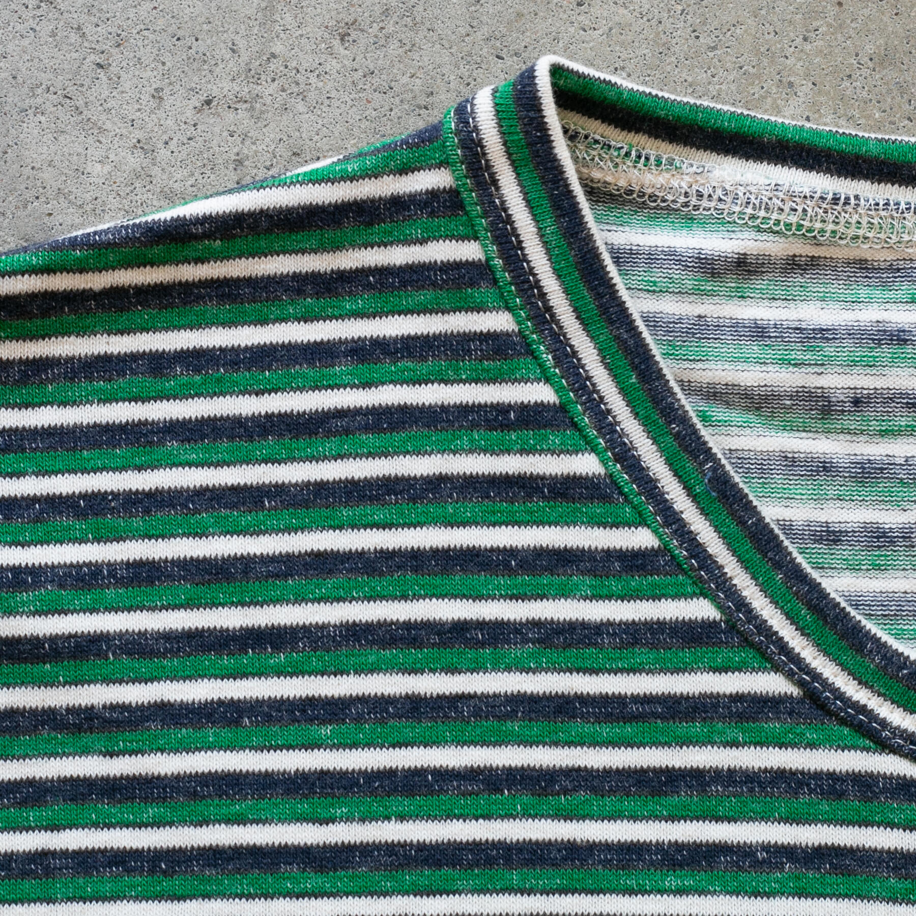 gustin 50s triple stripe t-shirt - blue green