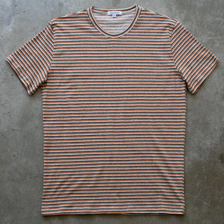 gustin 50s triple stripe t-shirt - orange oak