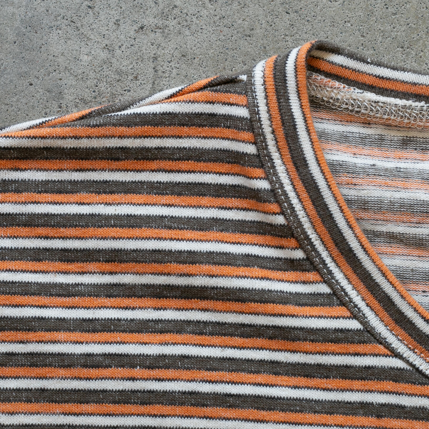 gustin 50s triple stripe t-shirt - orange oak