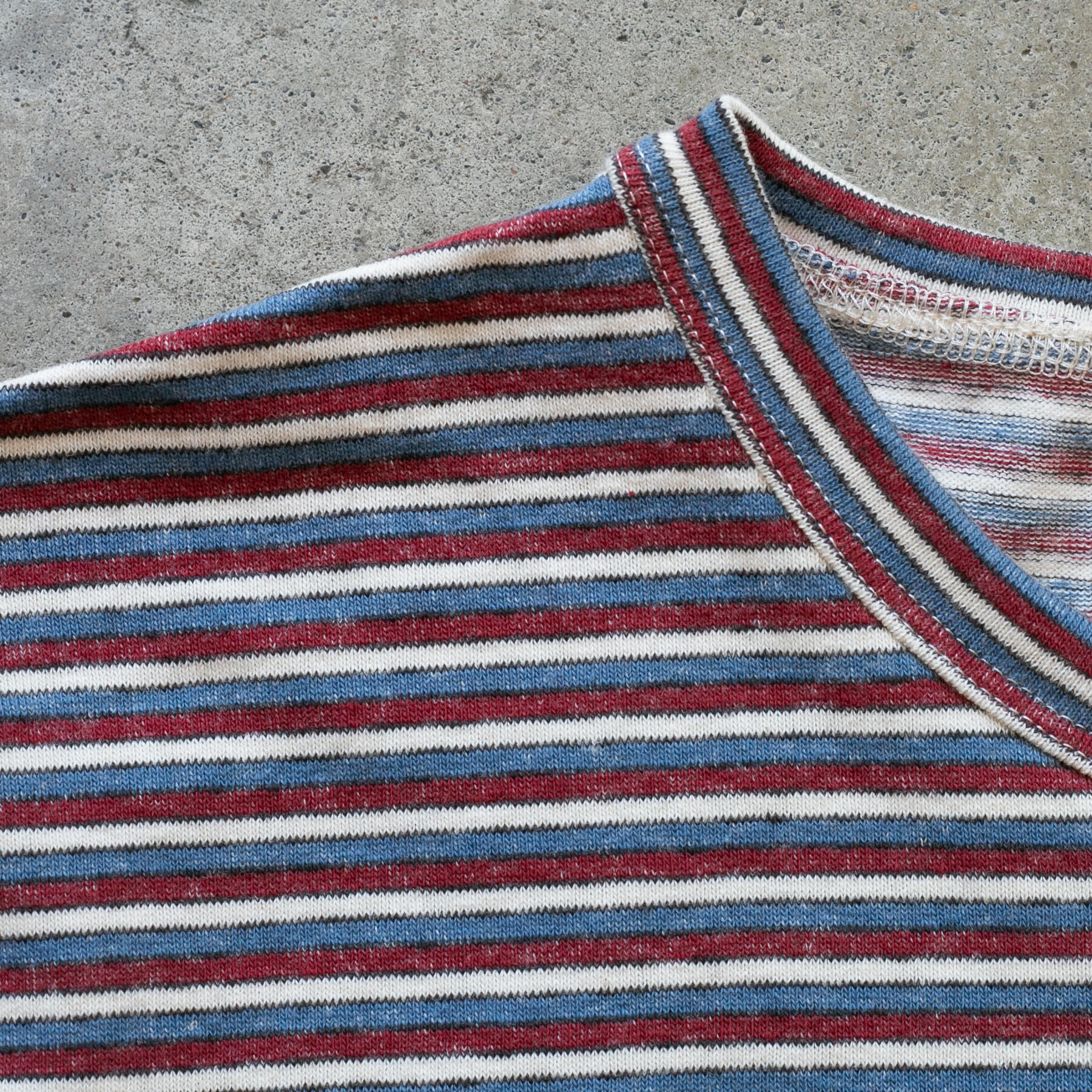 gustin 50s triple stripe t-shirt - royal red