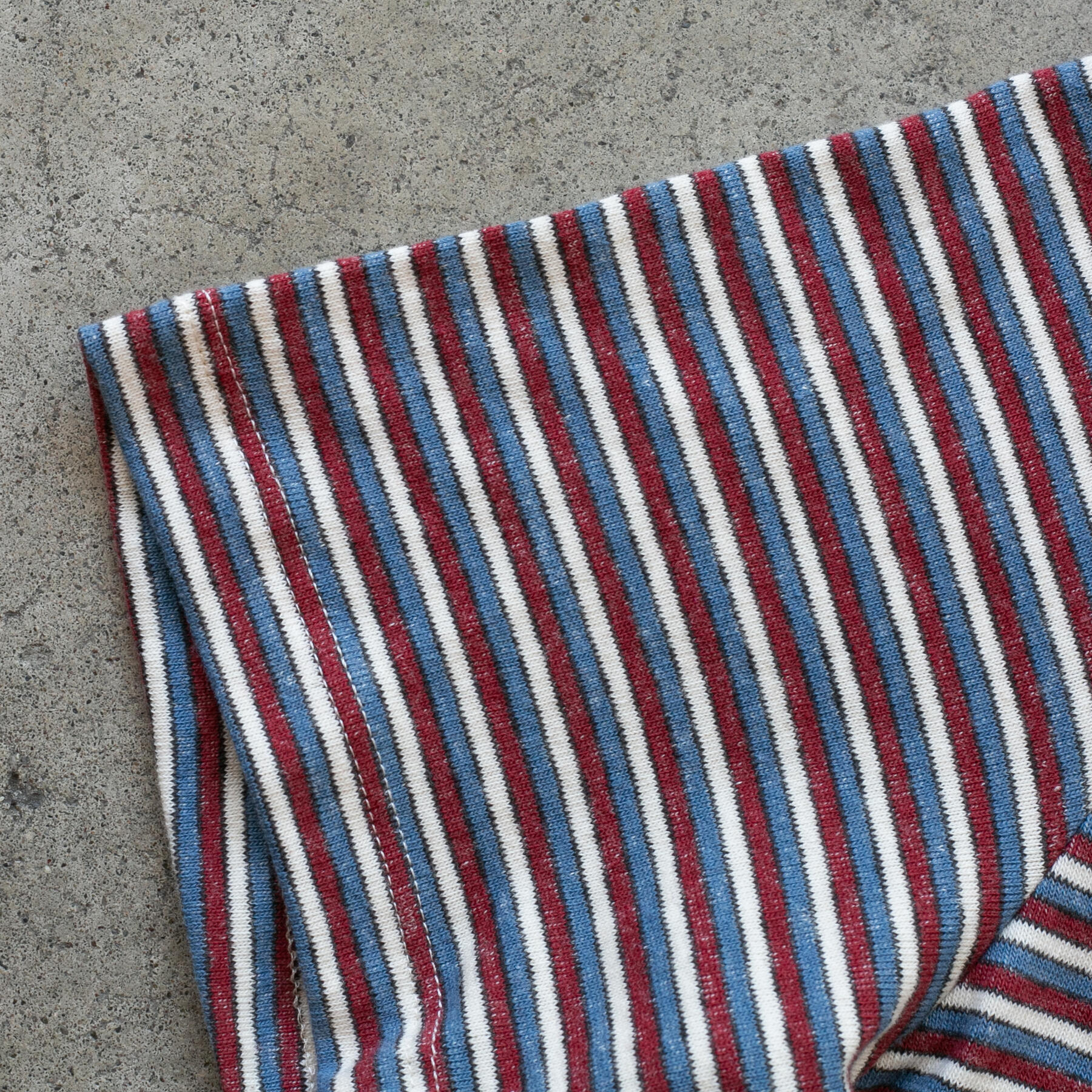 gustin 50s triple stripe t-shirt - royal red