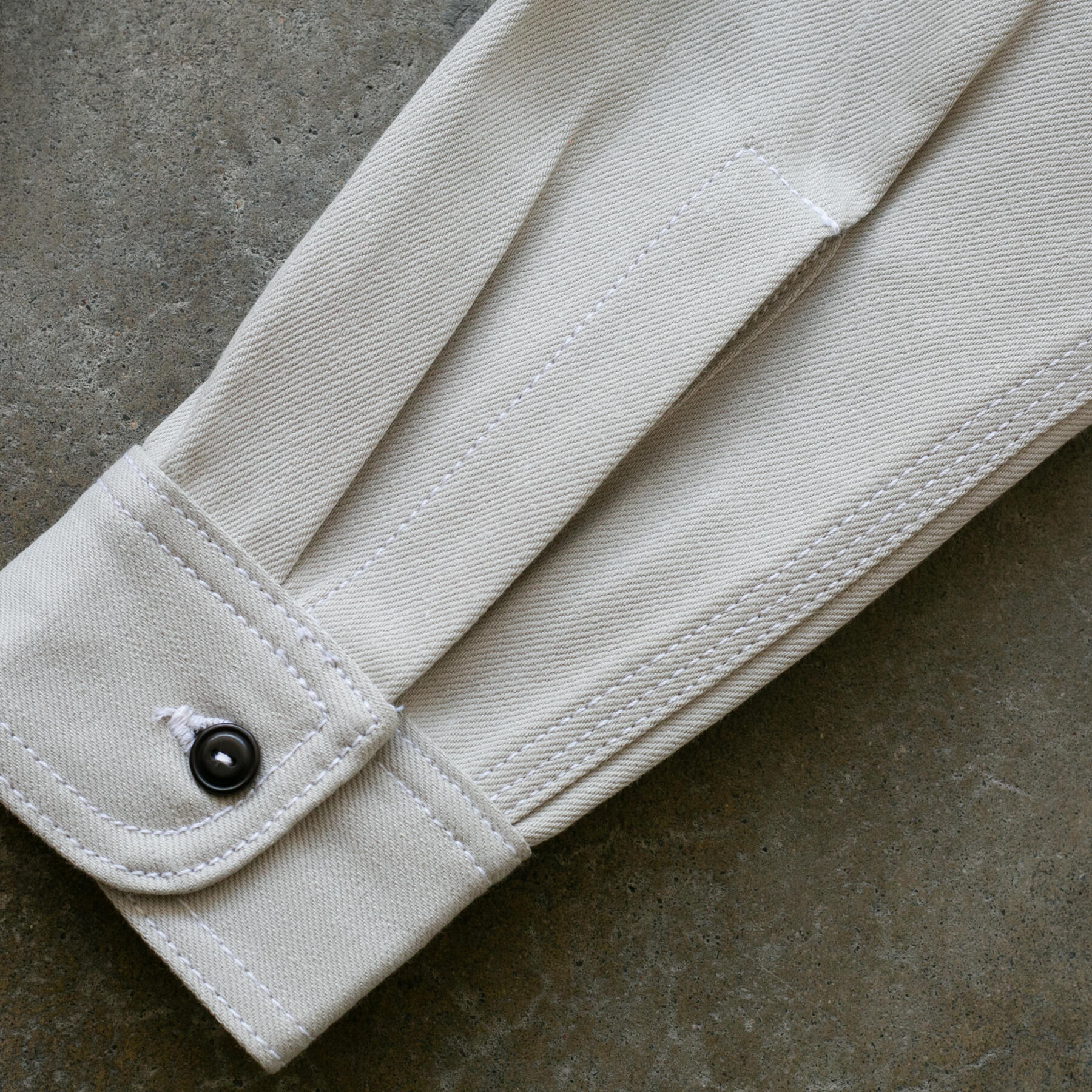 gustin #175 japan taupe selvedge workshirt