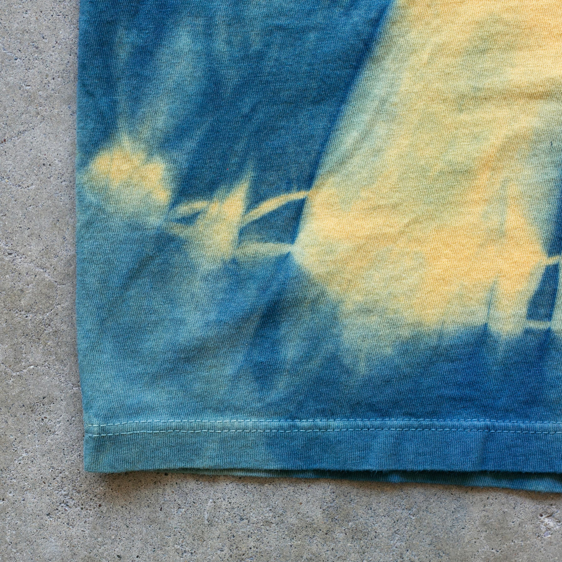 gustin indigo spiral tie-dye t-shirt - orange base