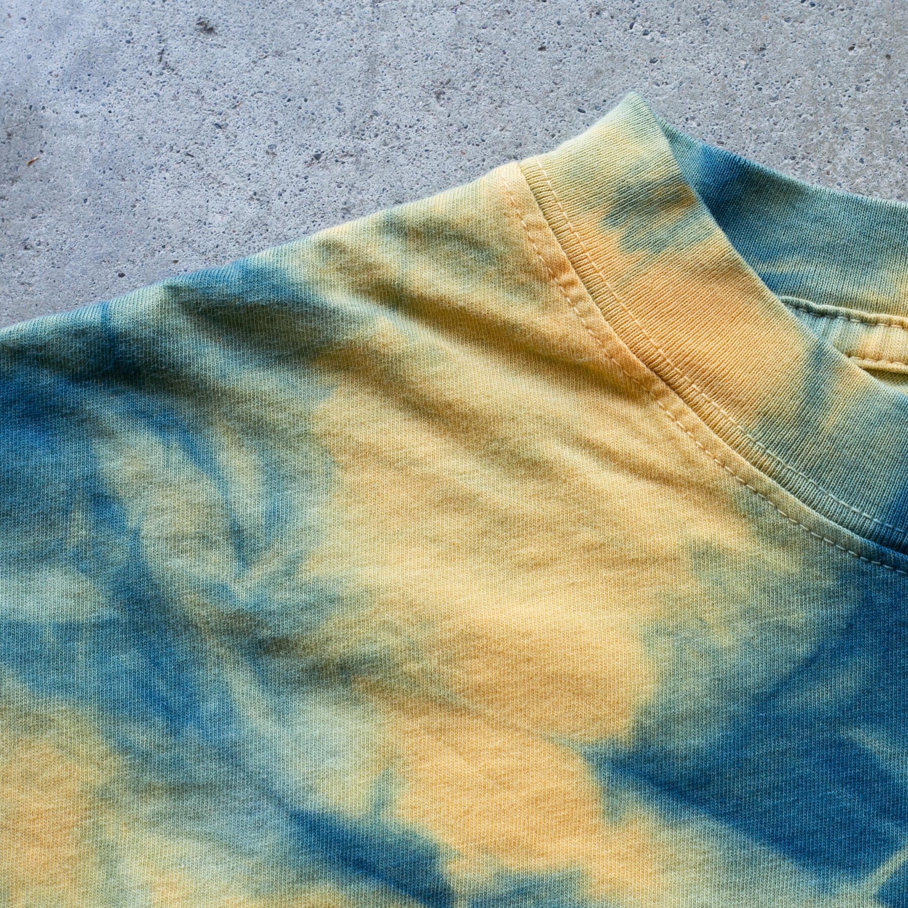 gustin indigo spiral tie-dye t-shirt - orange base