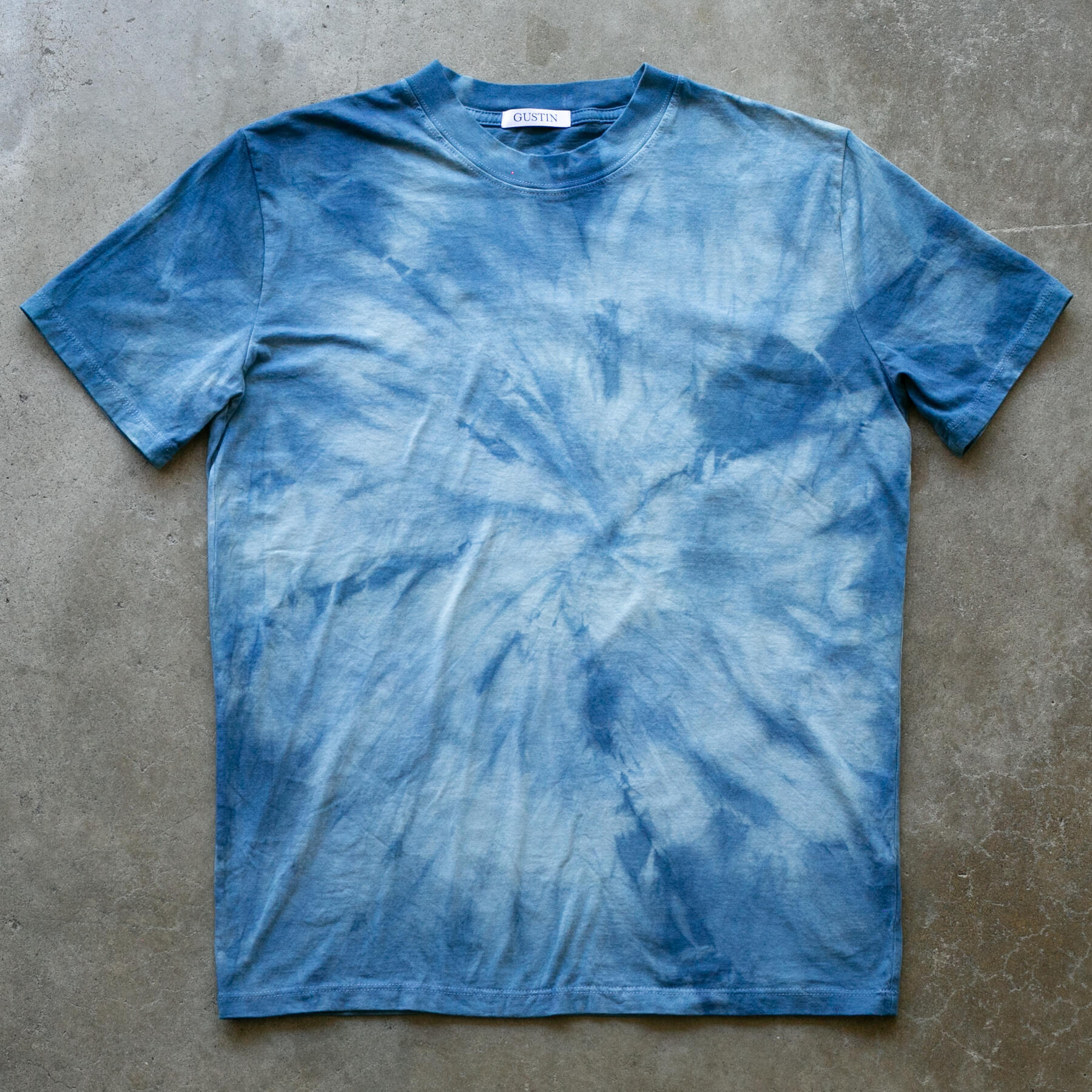 gustin indigo spiral tie-dye t-shirt 3 pack