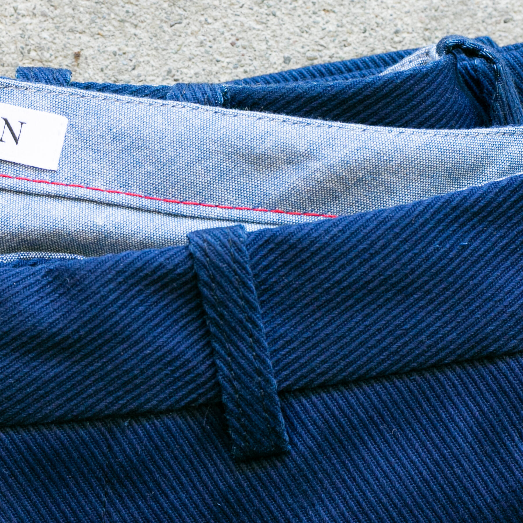 gustin #243 cobalt indigo kersey chinos