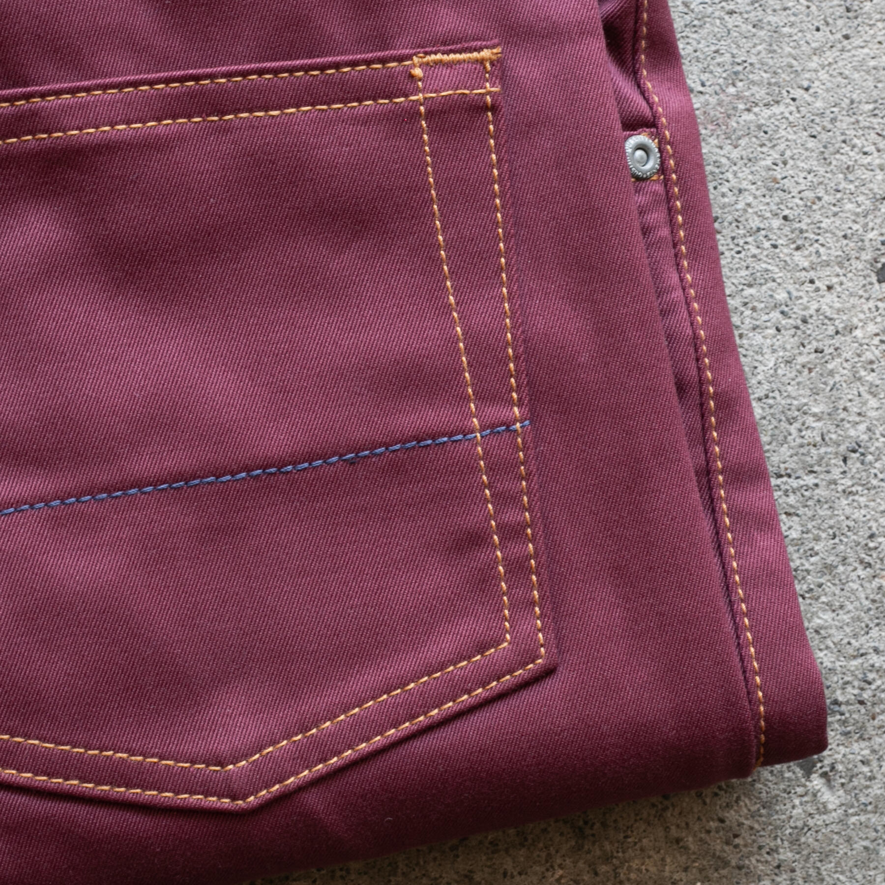 gustin #594 oxblood selvedge twill