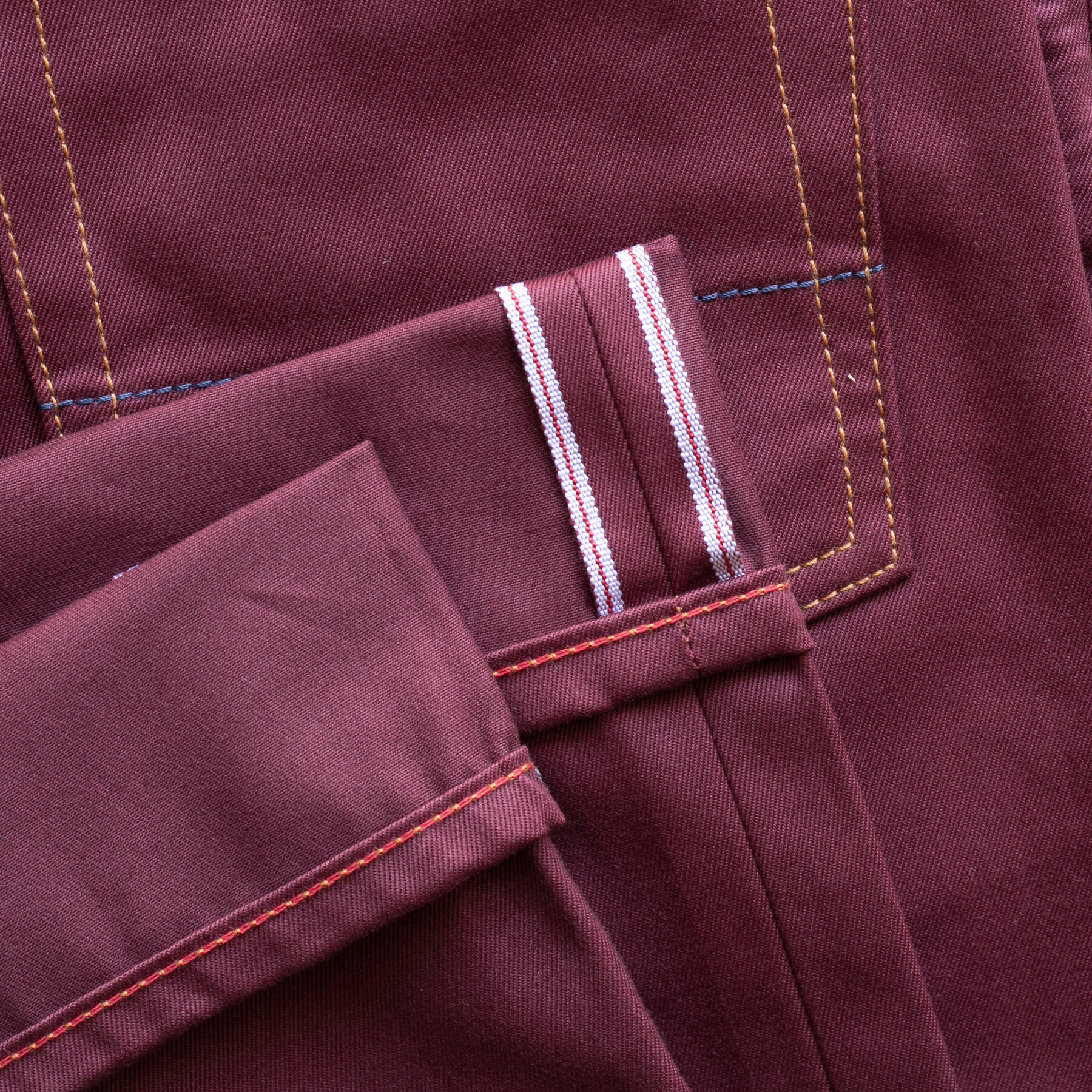 gustin #594 oxblood selvedge twill