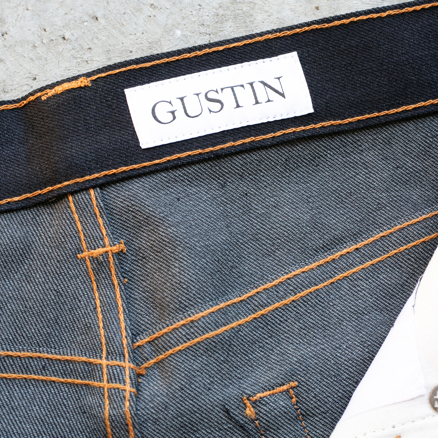 gustin #558 midnight x grey selvedge