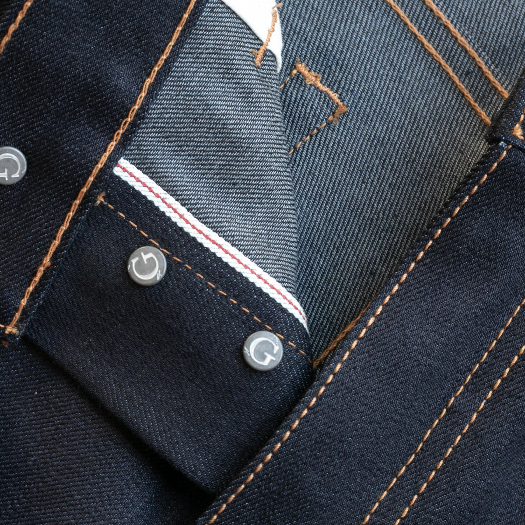 gustin #558 midnight x grey selvedge