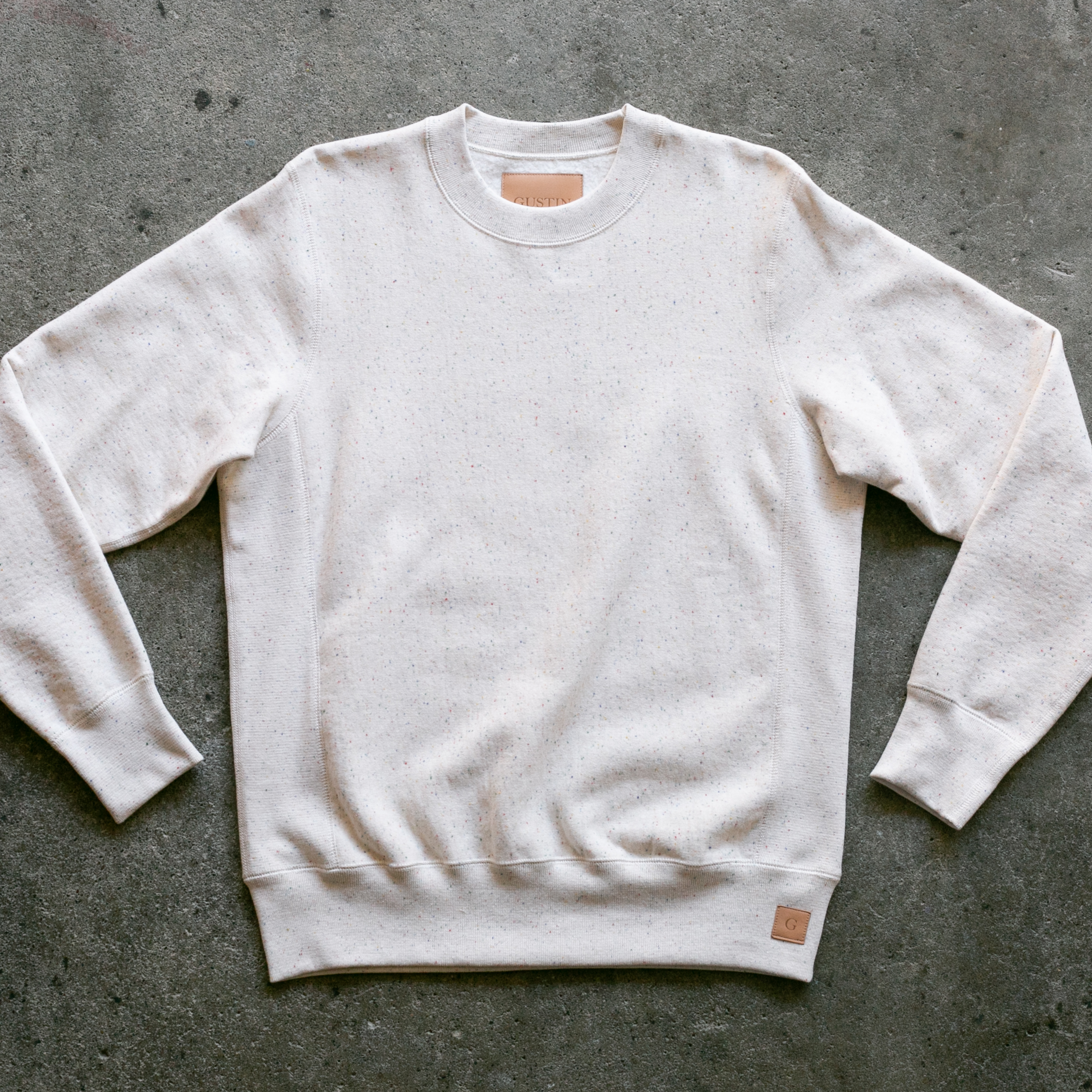 Vintage Heavyweight Sweatshirt - Natural Rainbow Nep