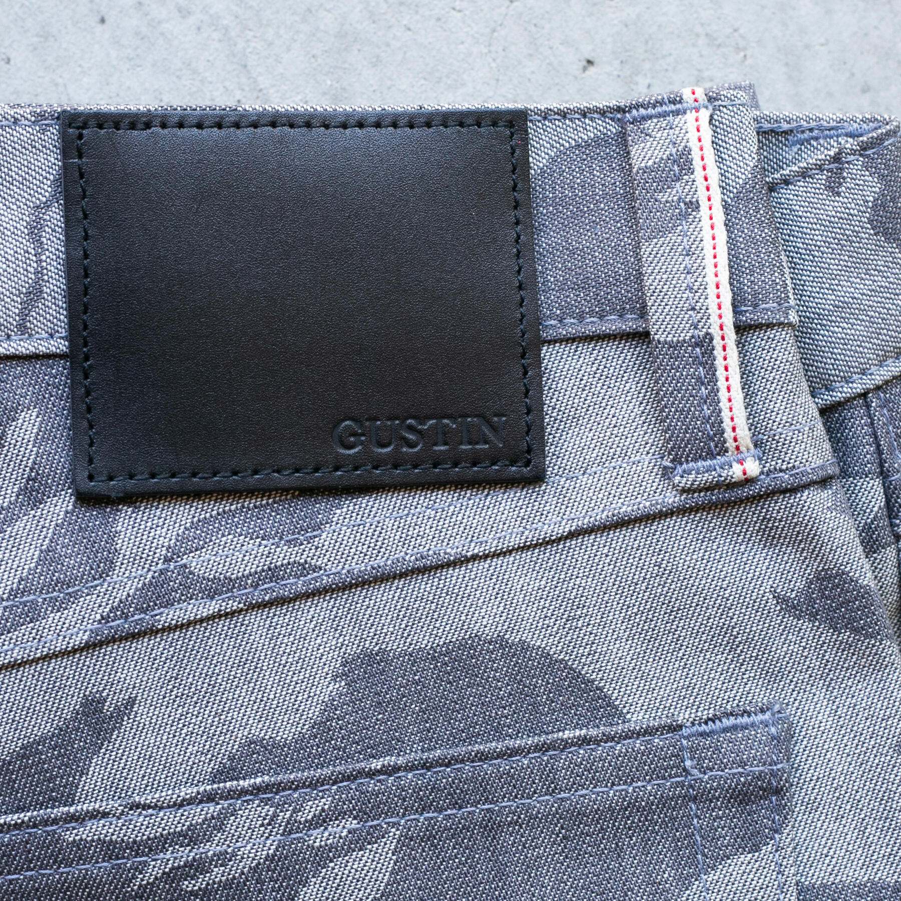 gustin #595 camo selvedge