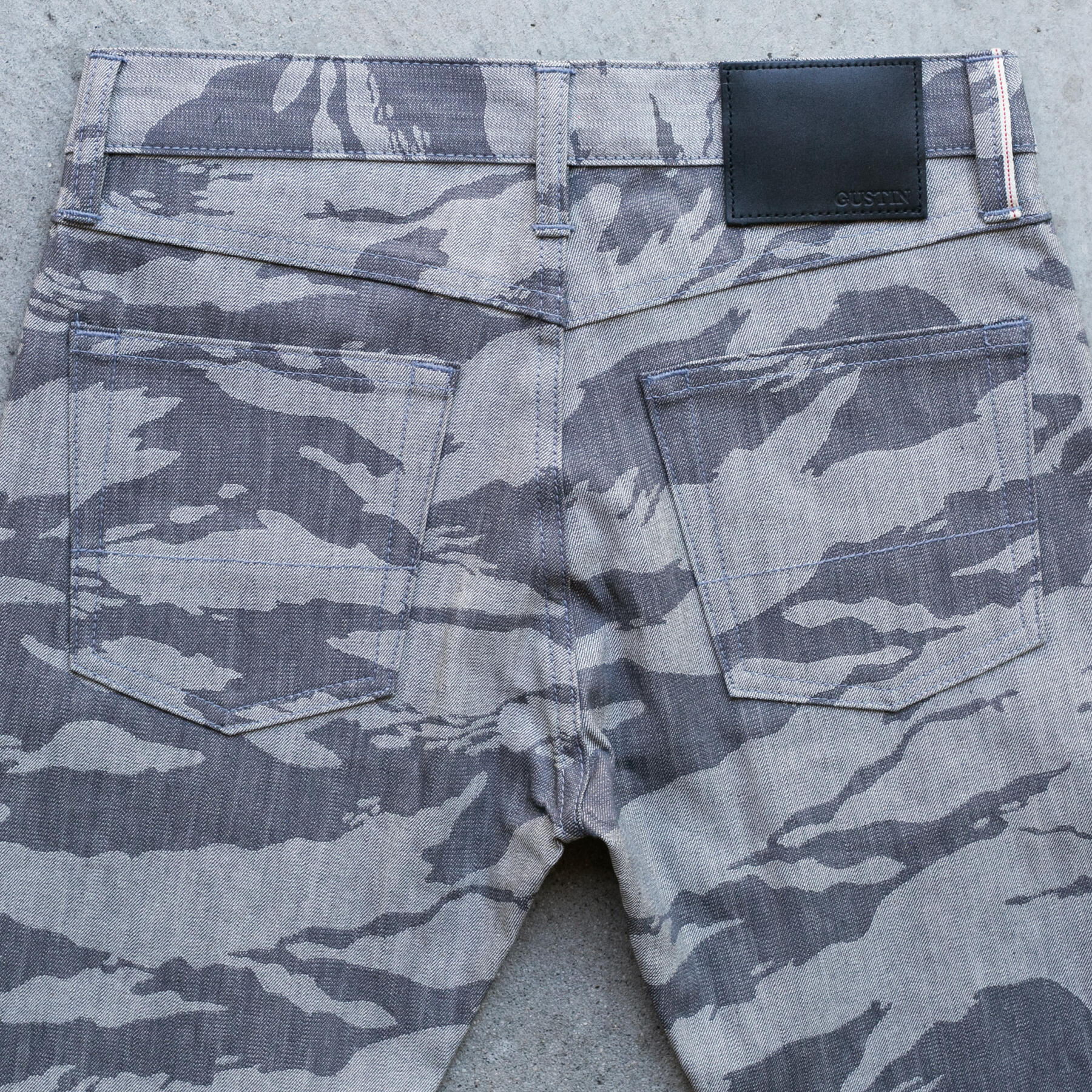 gustin #595 camo selvedge