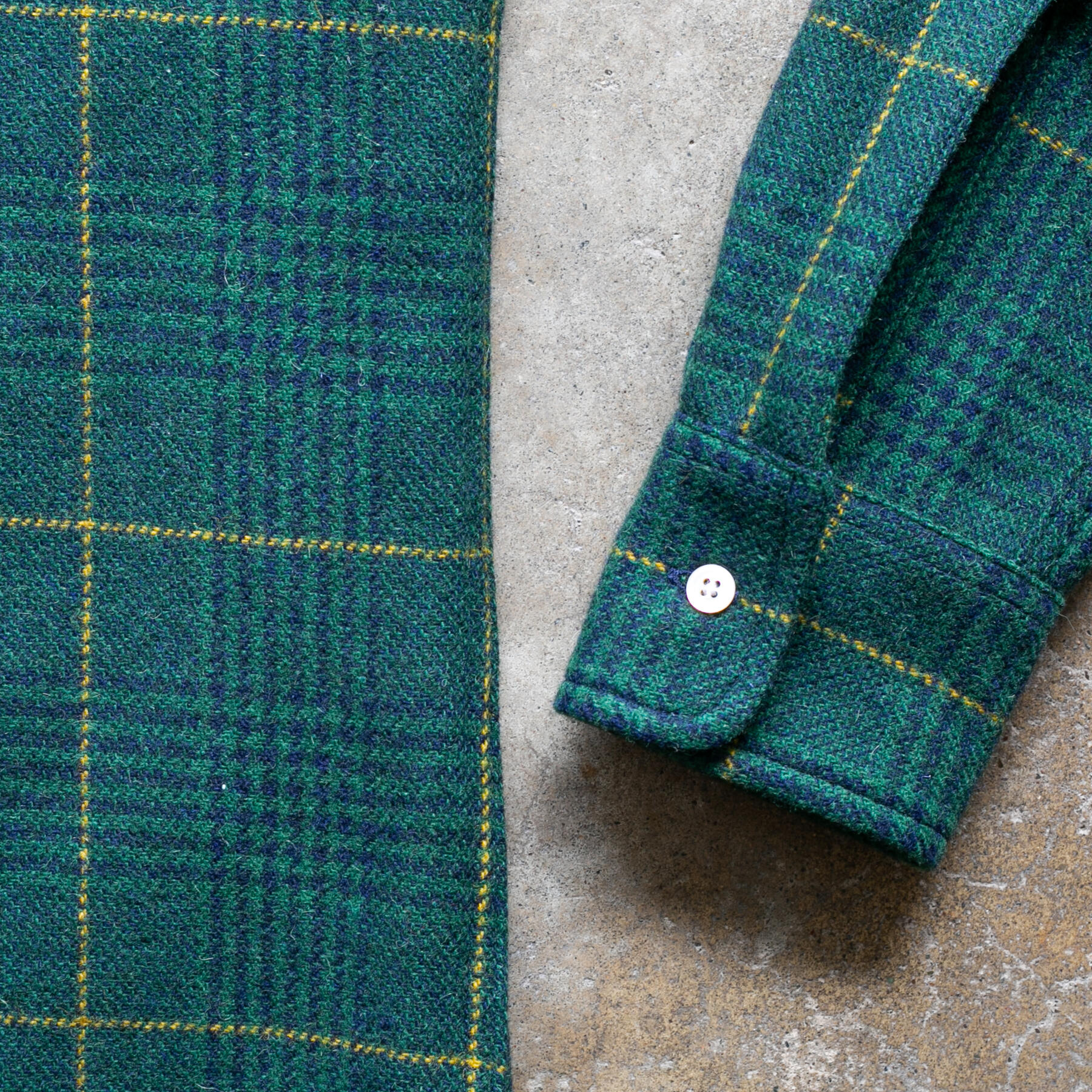 gustin #1046 vintage wool alpaca - hunter grid