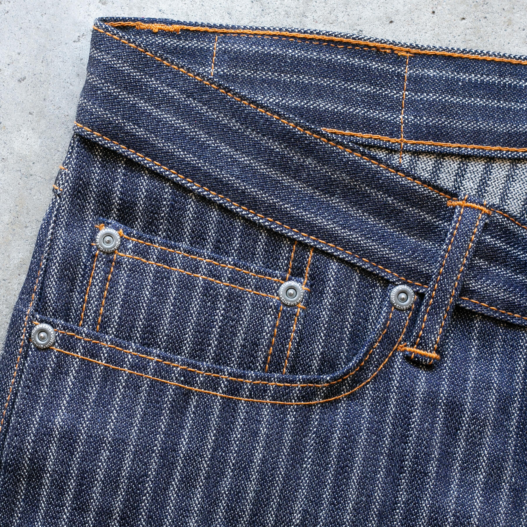 gustin #596 shadow hickory selvedge