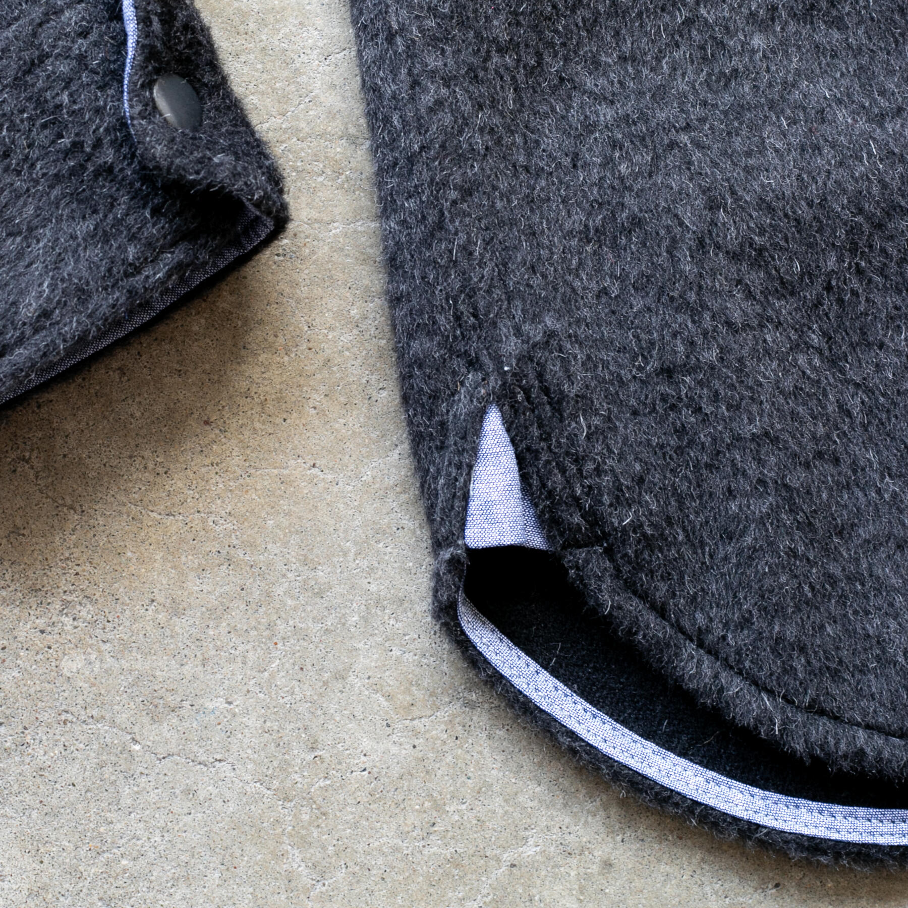 gustin #34 alpaca shaggy wool cpo