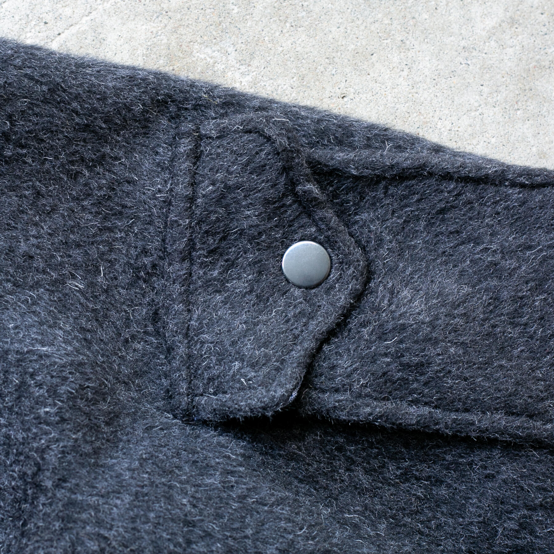 gustin #34 alpaca shaggy wool cpo