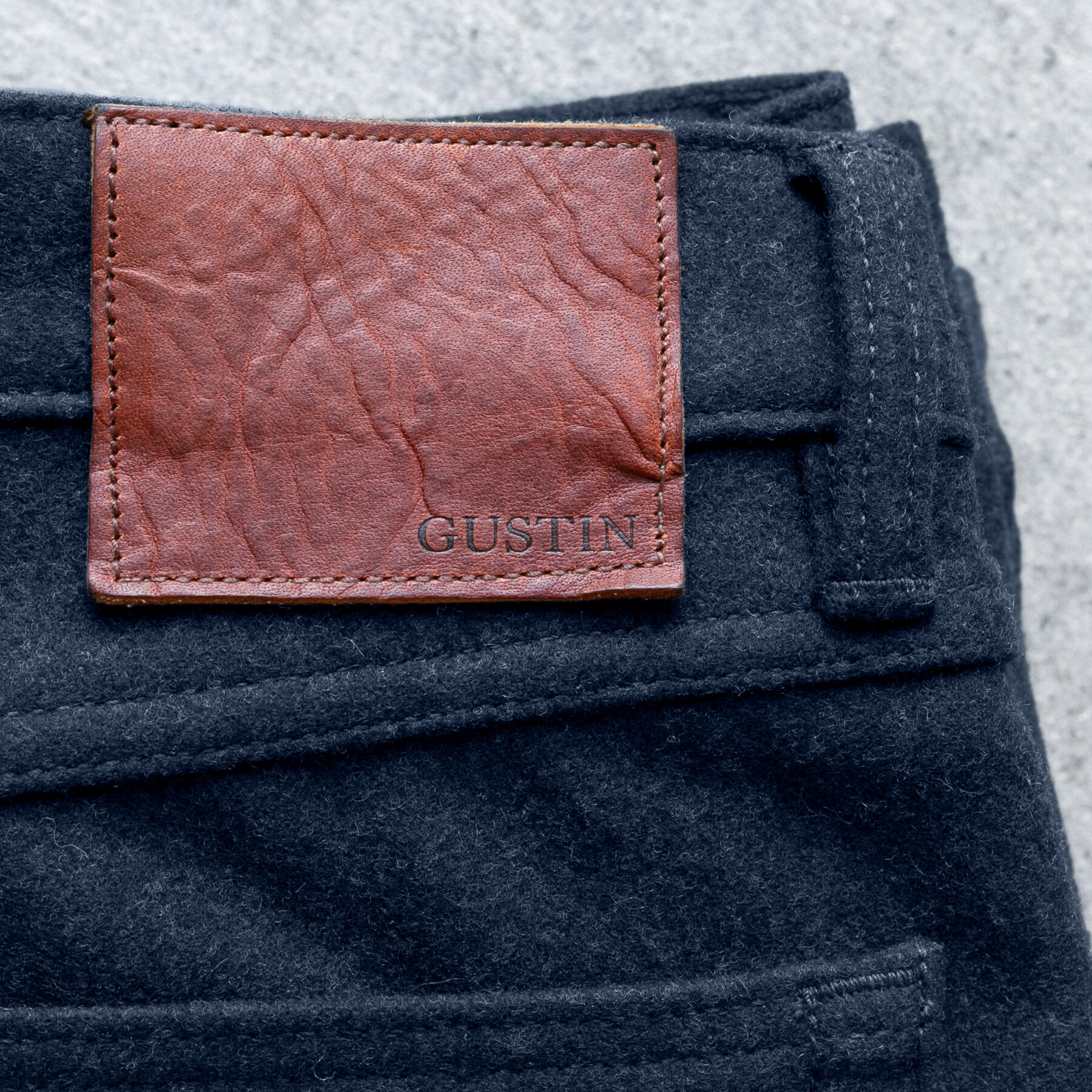 gustin #429 wool 5 pocket - midnight