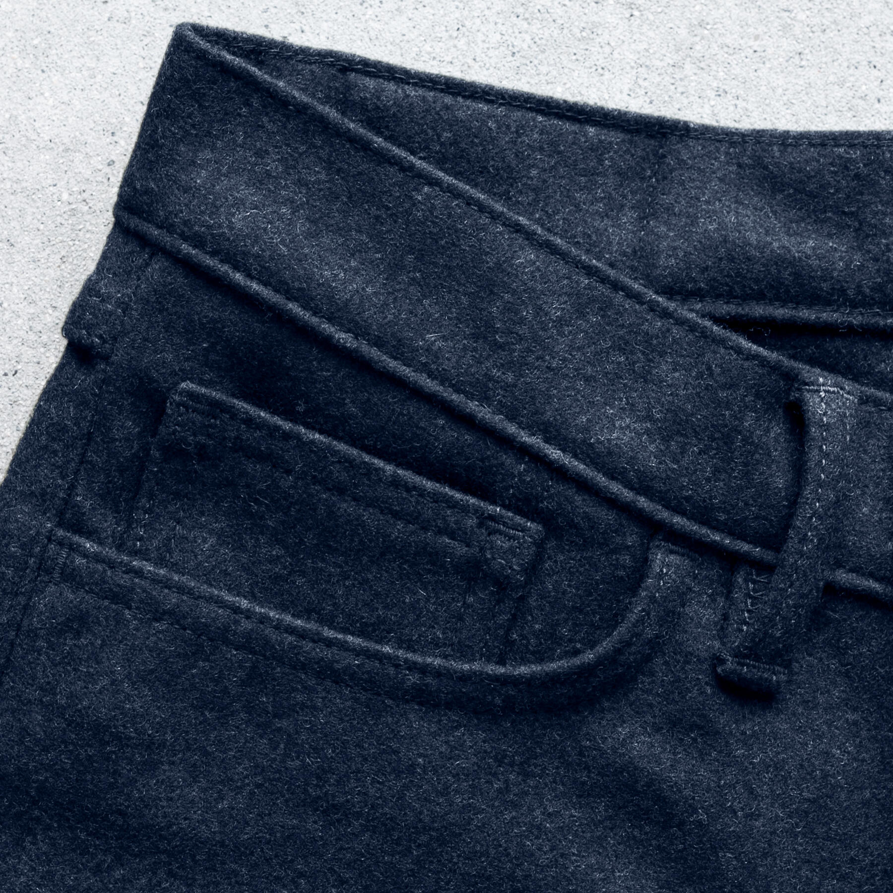 gustin #429 wool 5 pocket - midnight