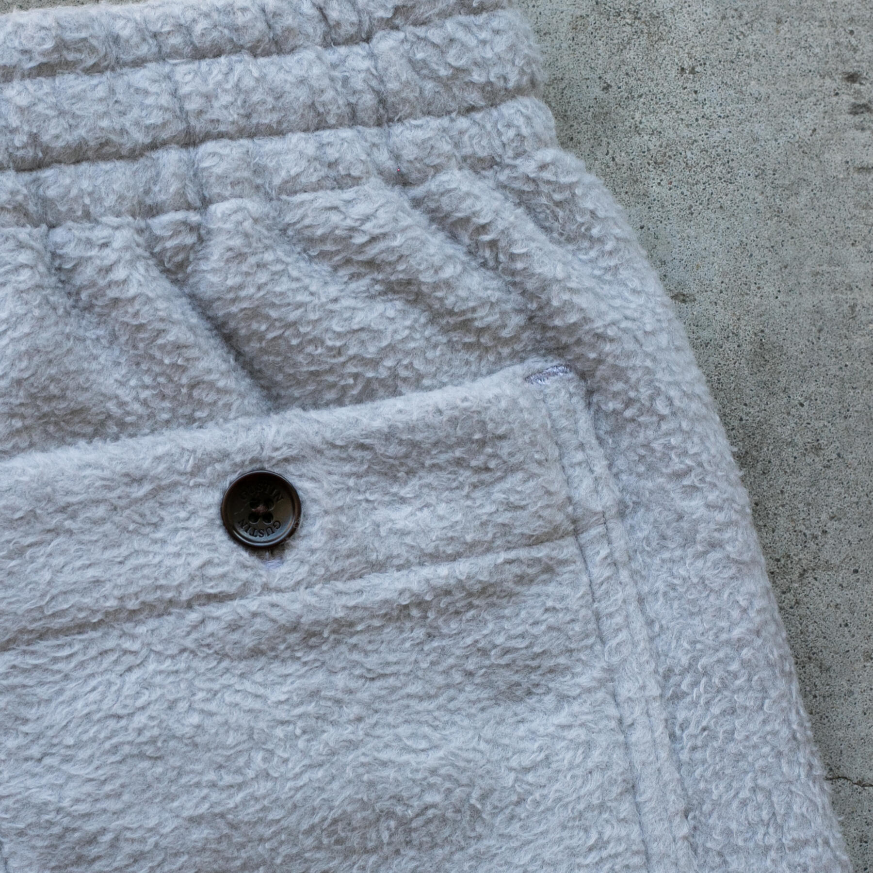 gustin #13 japan monster fleece joggers - stone
