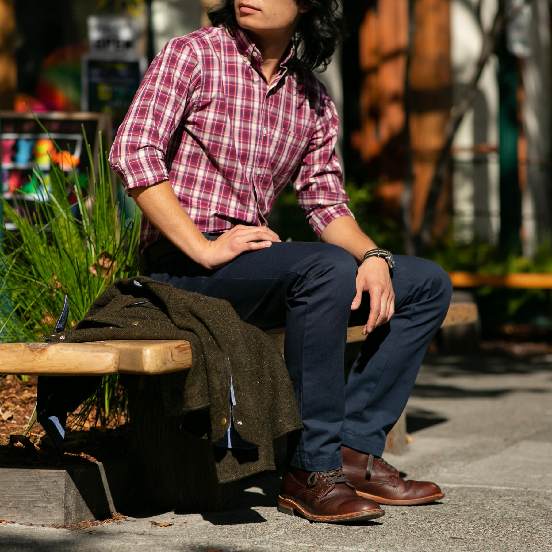 gustin #5 navy american chino
