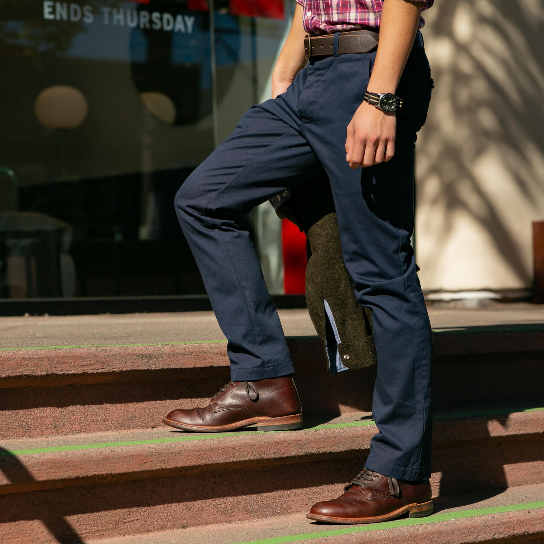 gustin #5 navy american chino
