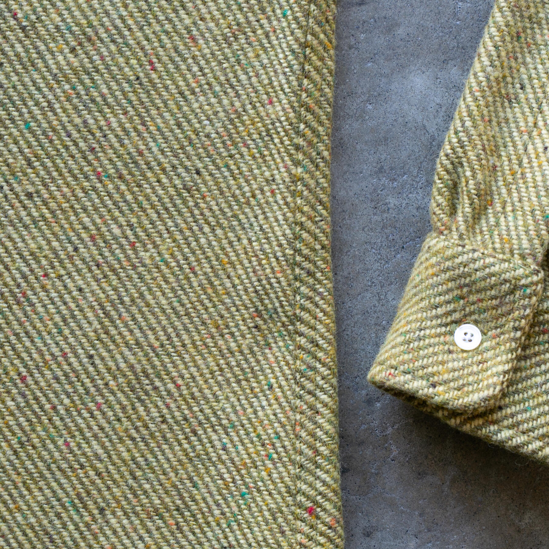 gustin #1252 acid rainbow nep wool shirt