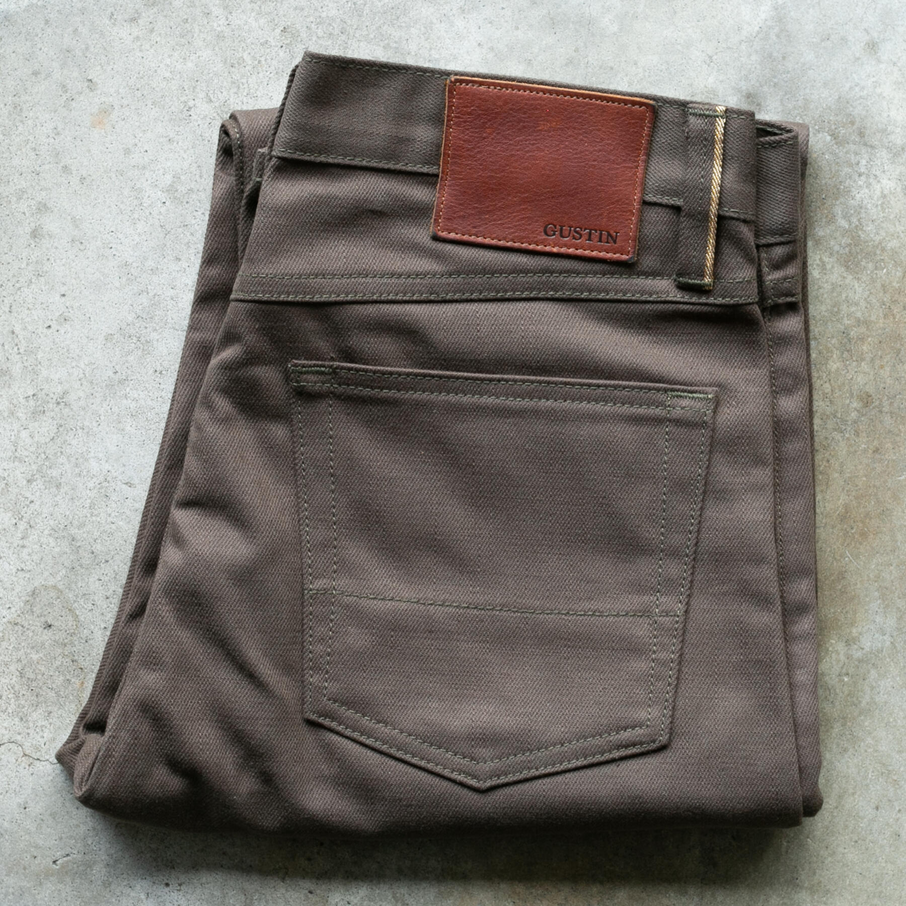 gustin #567 vintage army selvedge