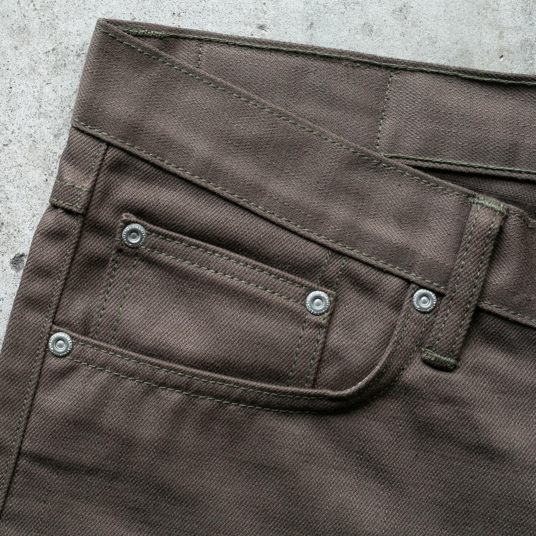 gustin #567 vintage army selvedge
