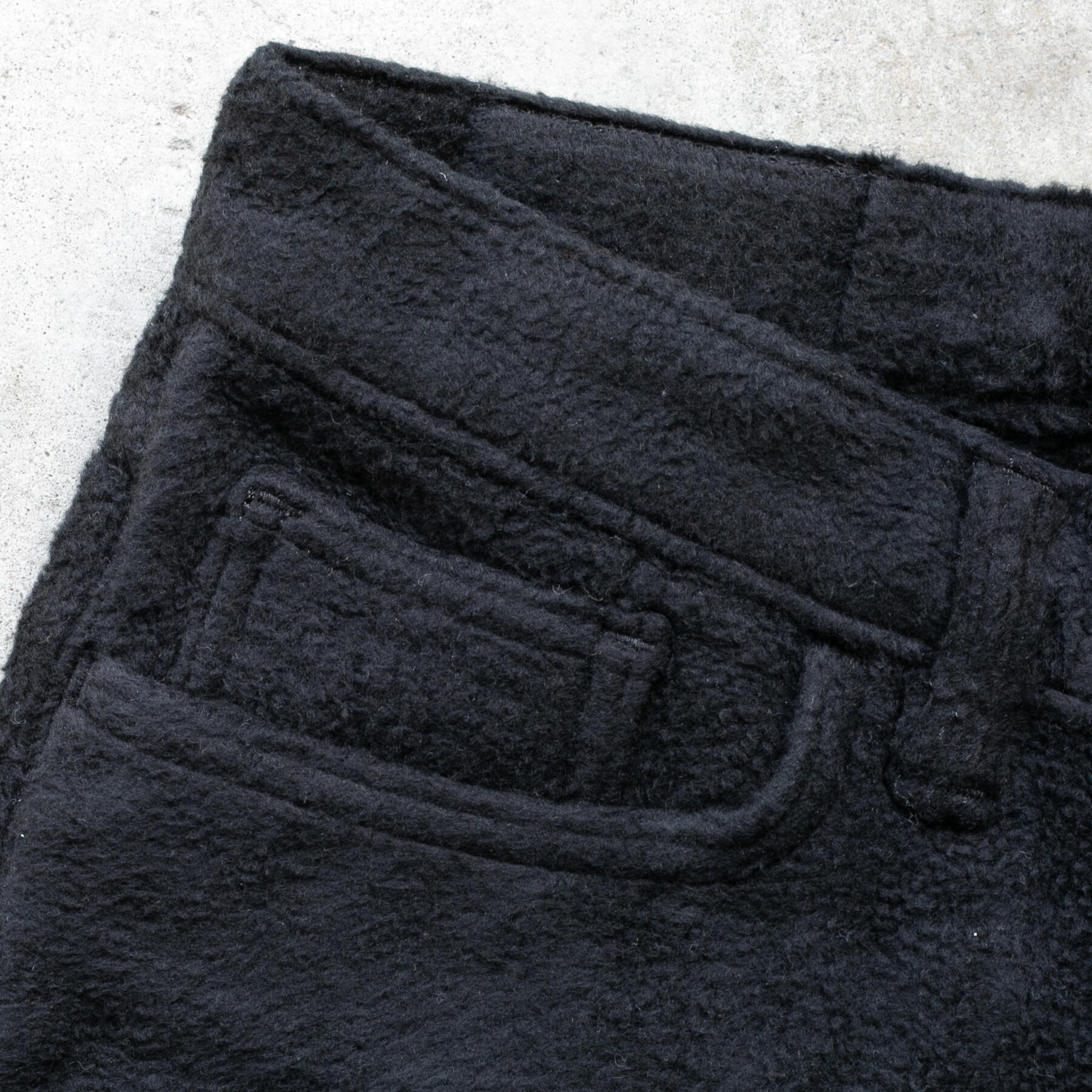 gustin #431 japan monster fleece 5 pocket - black
