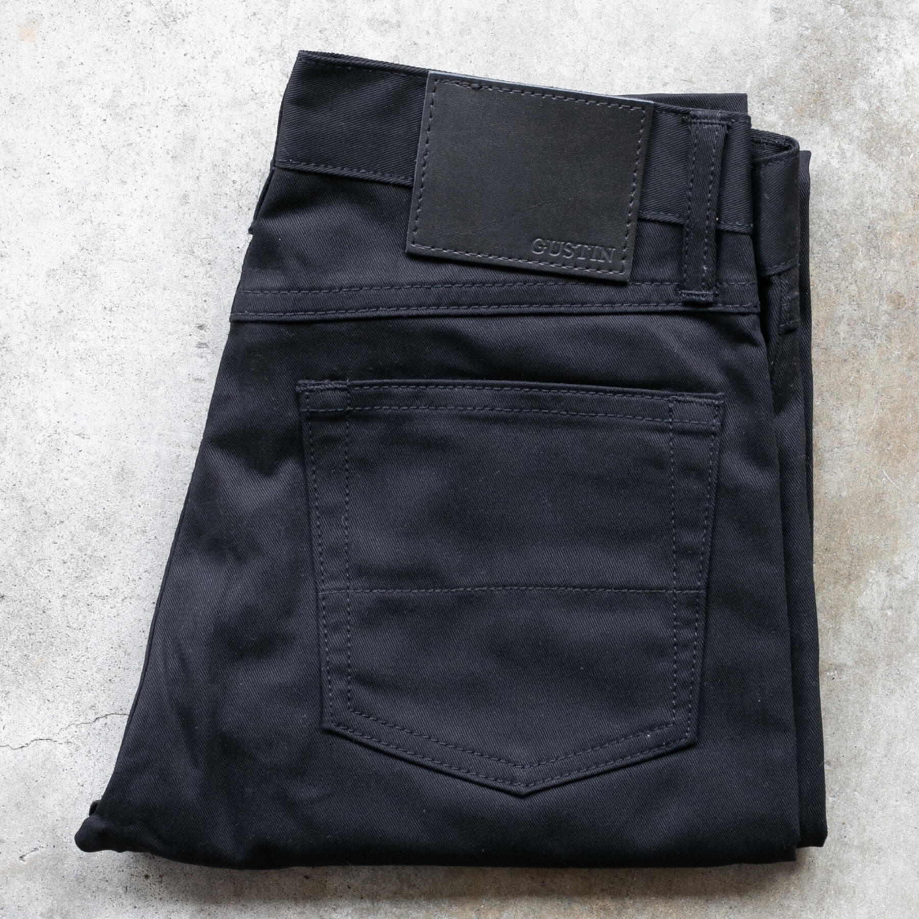 gustin #435 classic twill 5 pocket - black