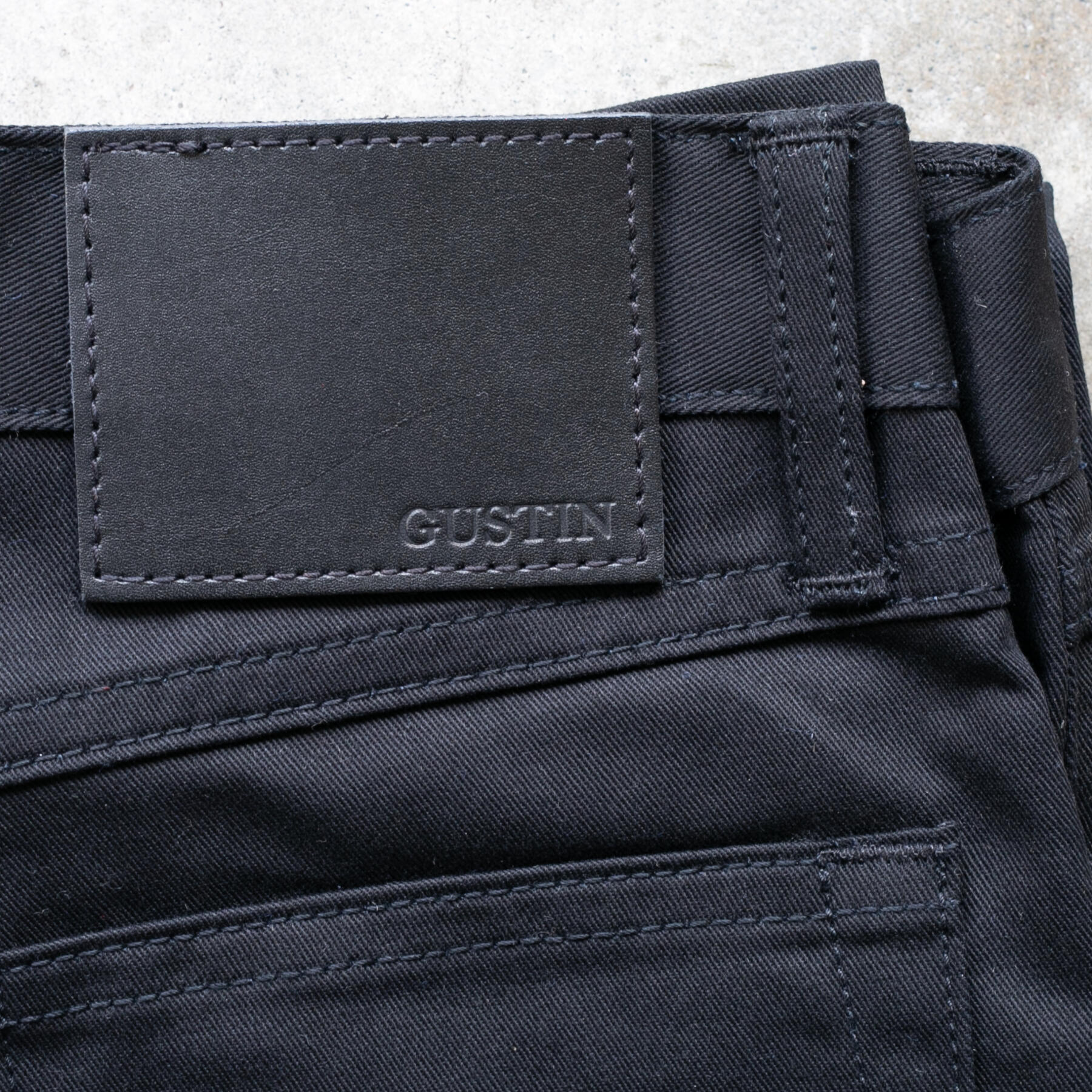 gustin #435 classic twill 5 pocket - black