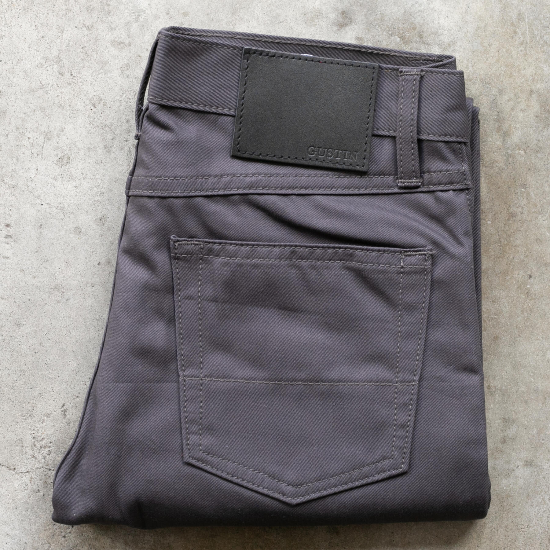 gustin #437 classic twill 5 pocket - charcoal