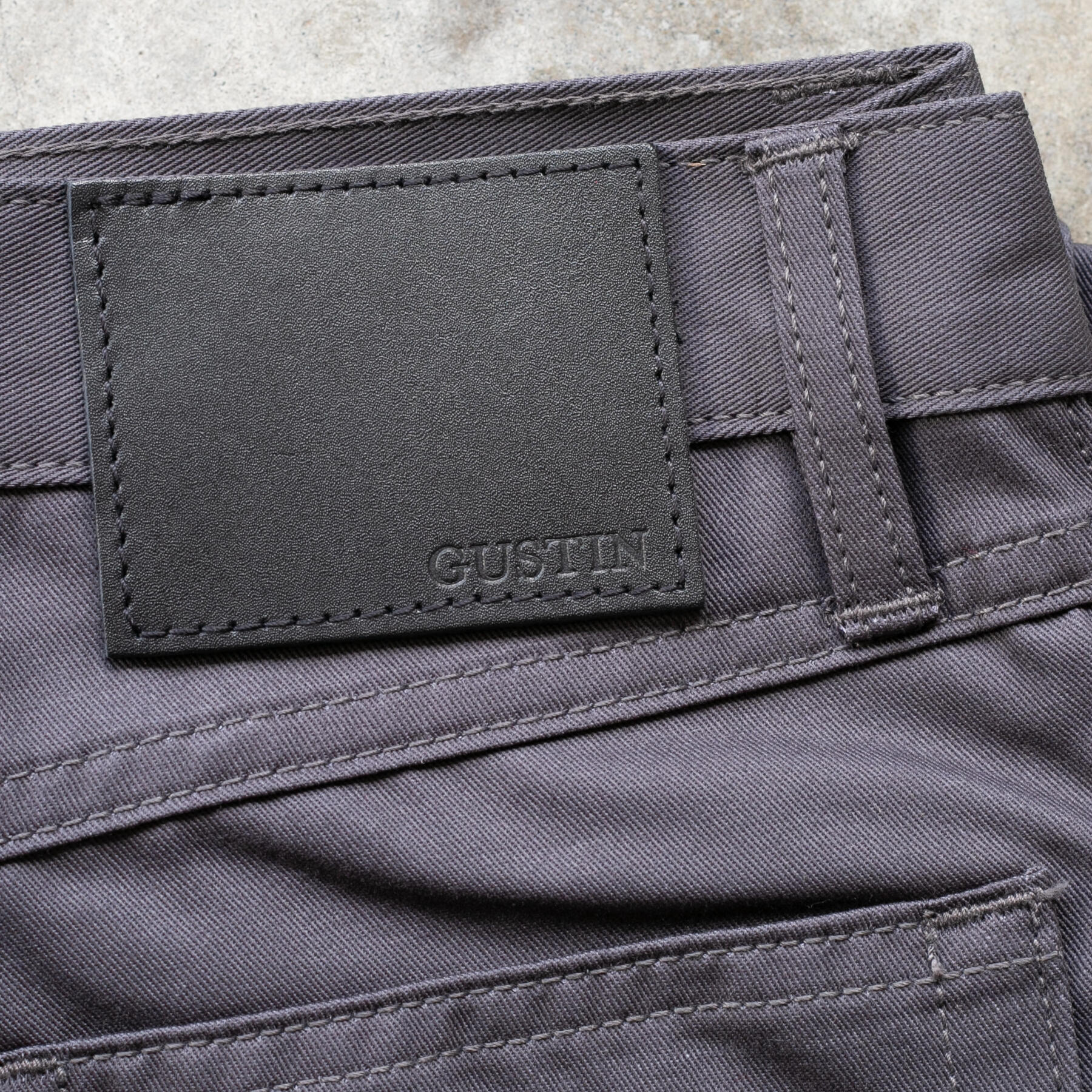 gustin #437 classic twill 5 pocket - charcoal