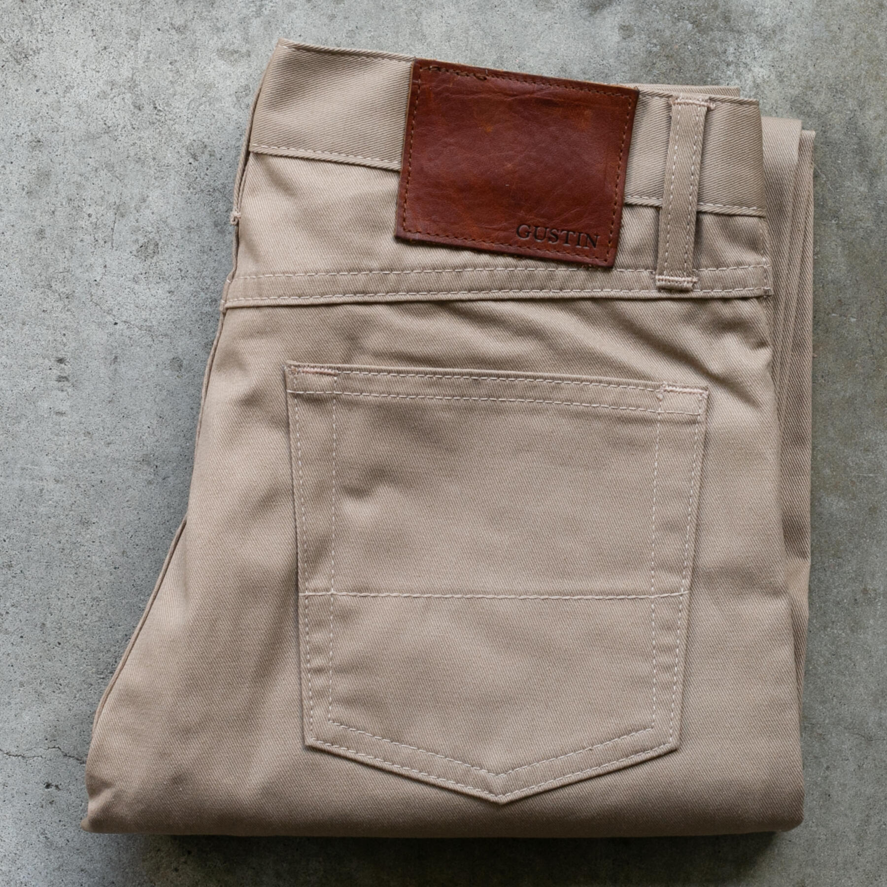 gustin #438 classic twill 5 pocket - khaki