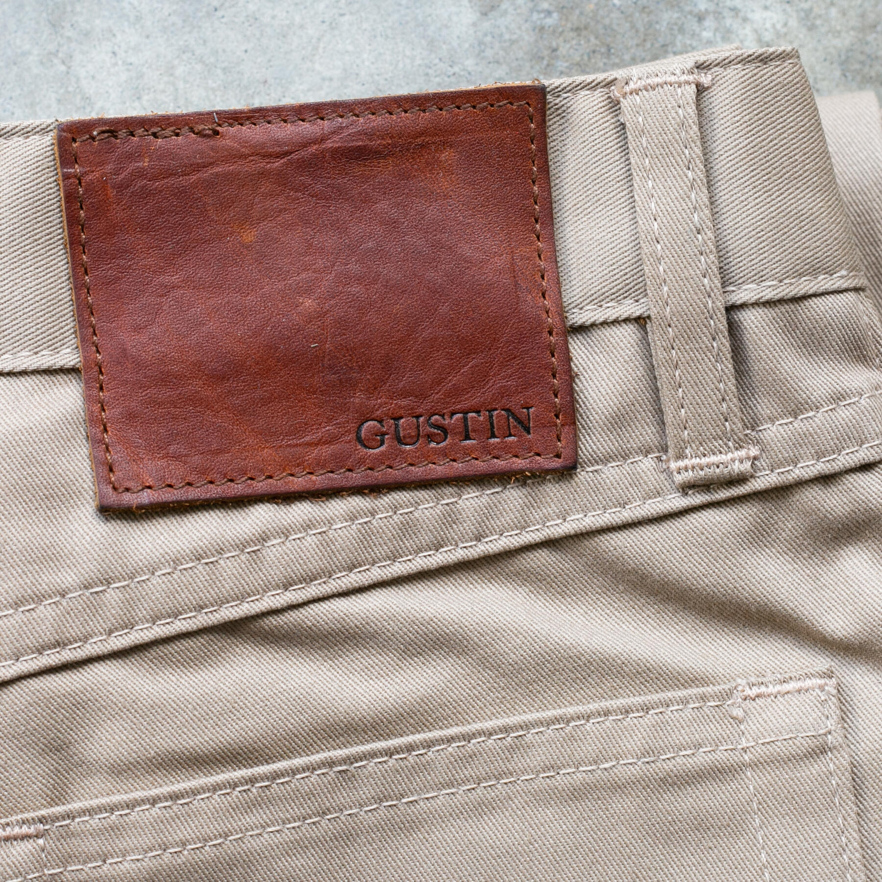 gustin #438 classic twill 5 pocket - khaki