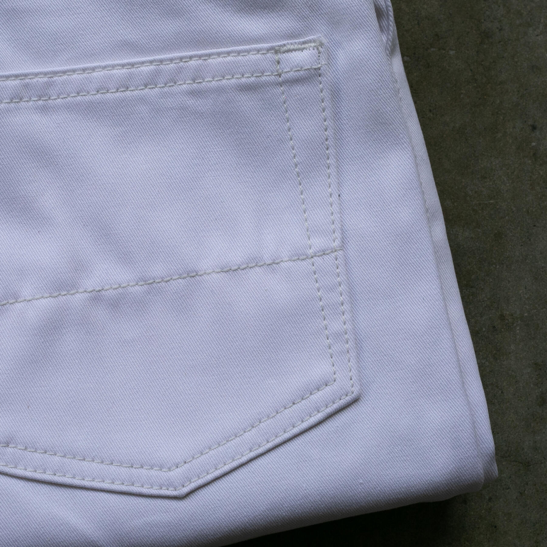 gustin #441 classic twill 5 pocket - white
