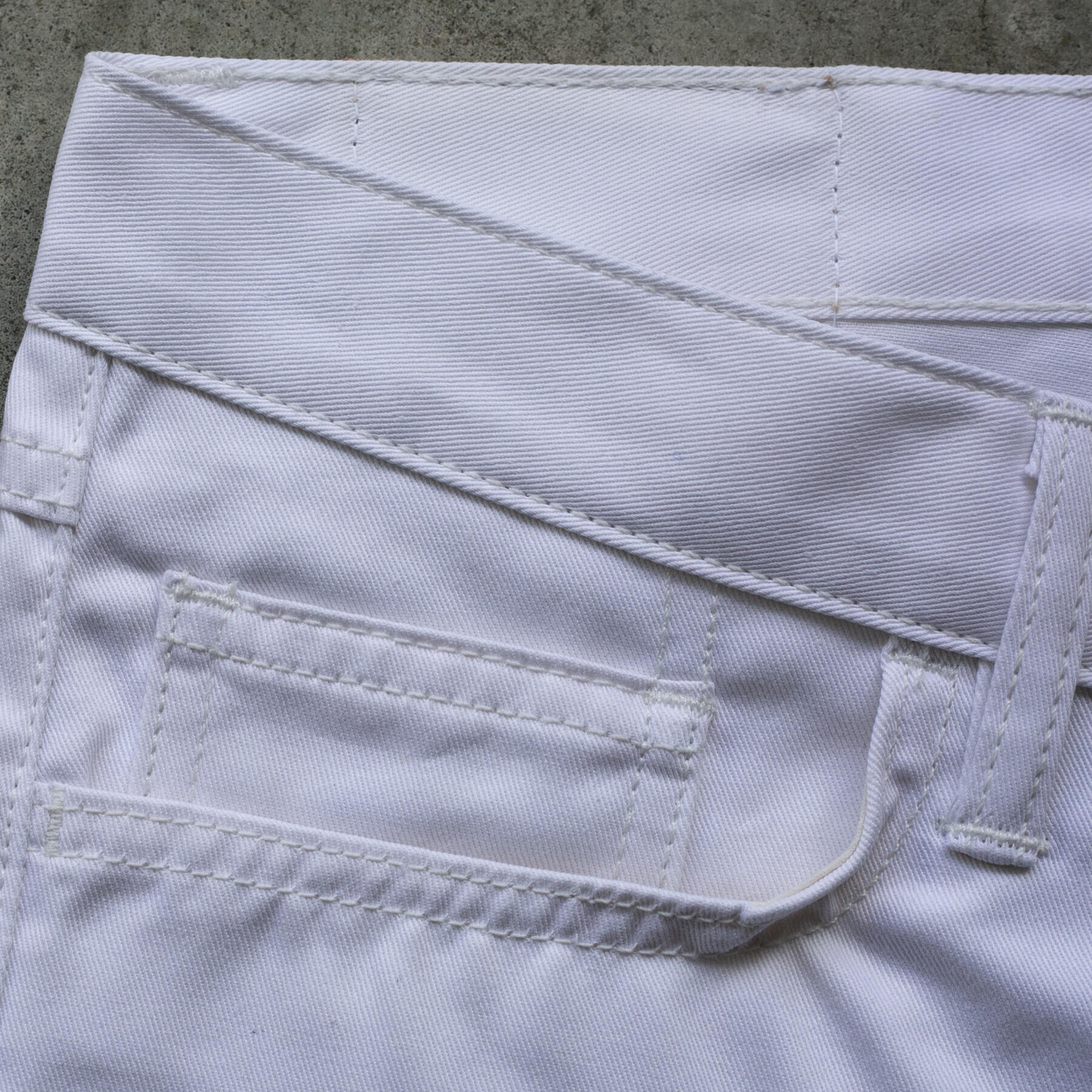 gustin #441 classic twill 5 pocket - white