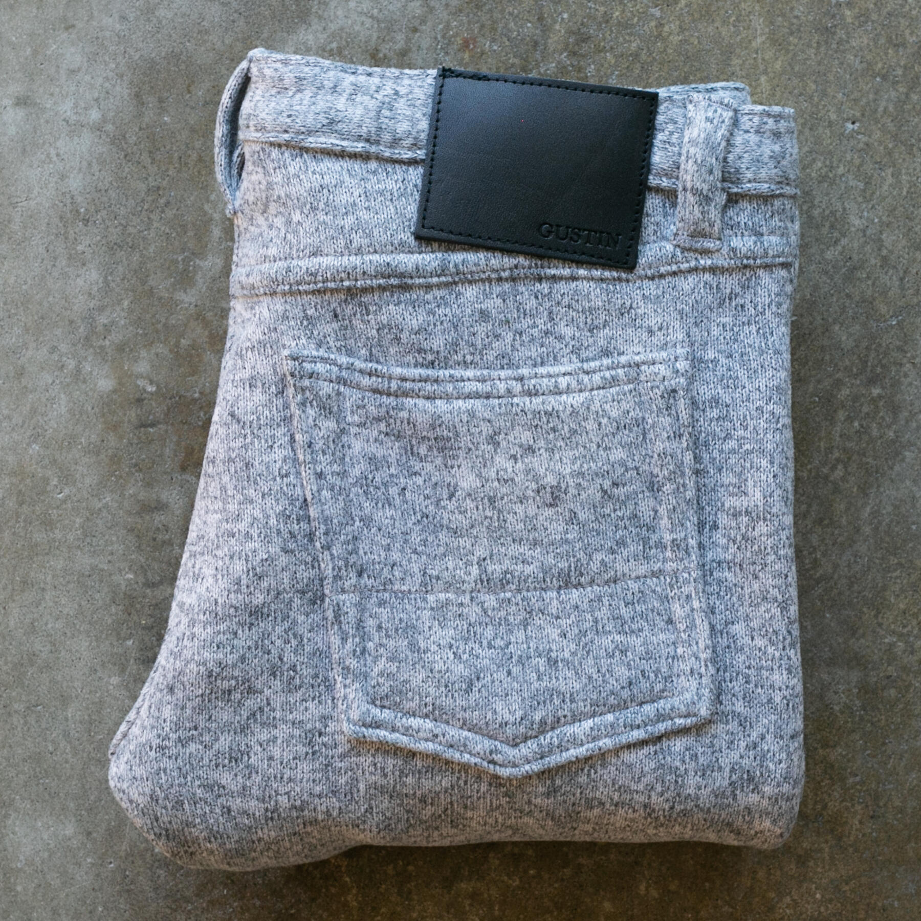 gustin #445 polartec® fleece 5 pocket - heather grey
