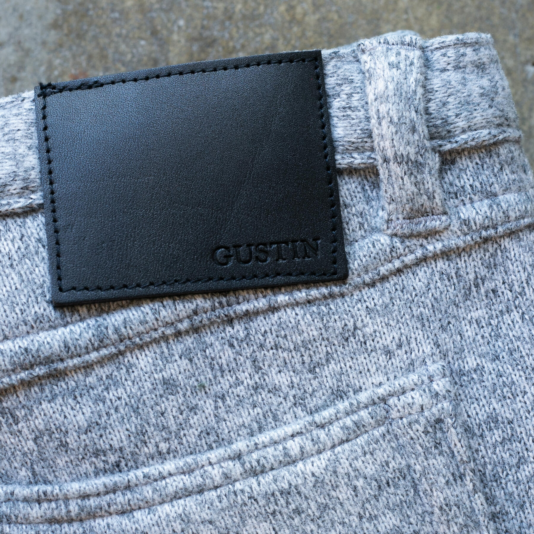 gustin #445 polartec® fleece 5 pocket - heather grey