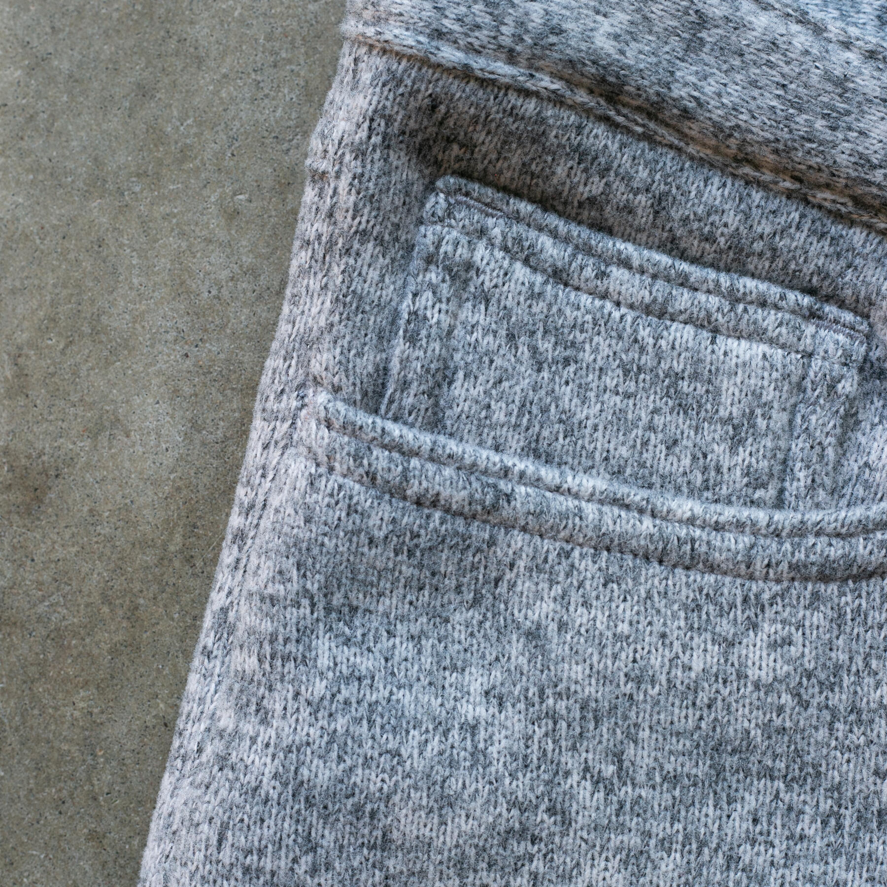 gustin #445 polartec® fleece 5 pocket - heather grey