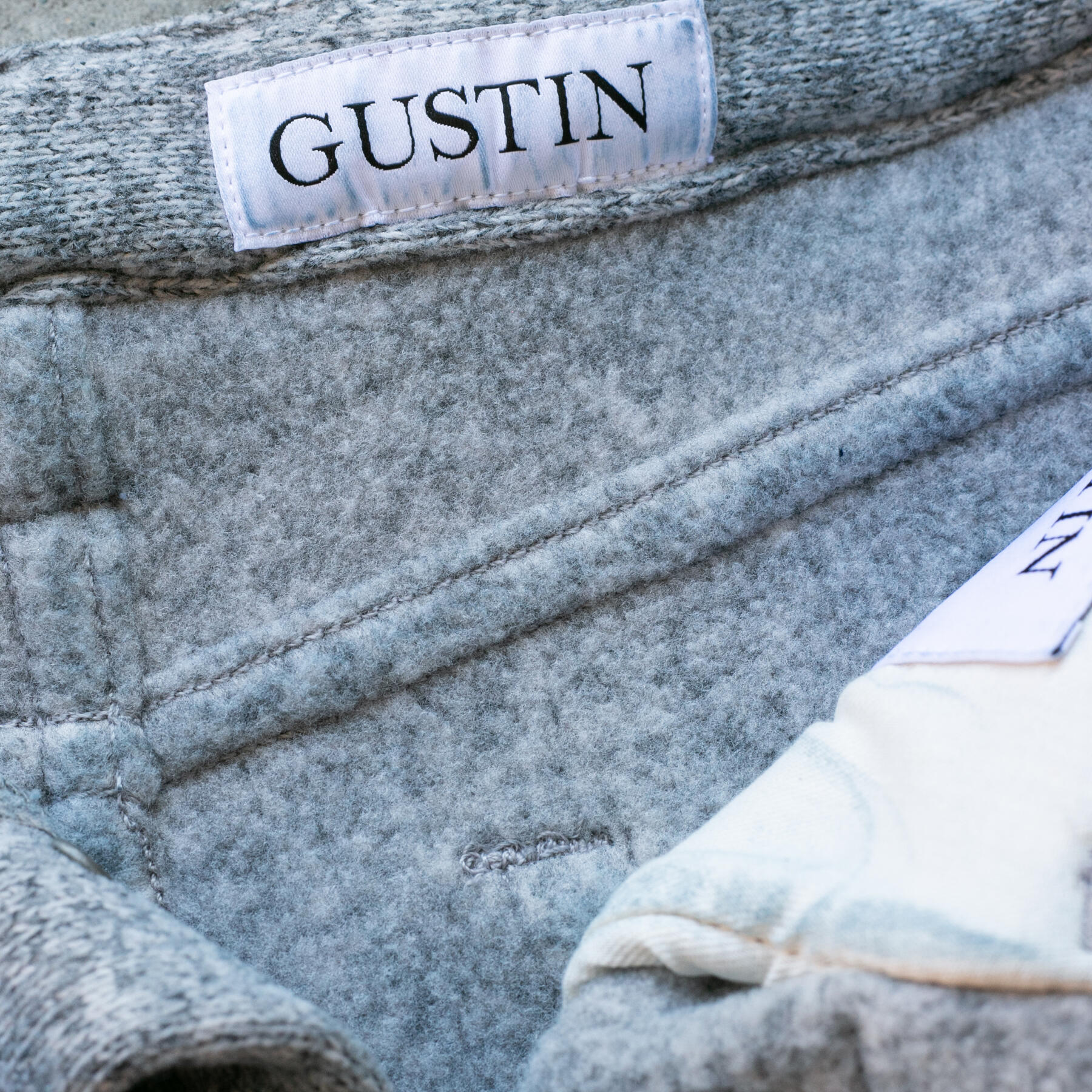 gustin #445 polartec® fleece 5 pocket - heather grey