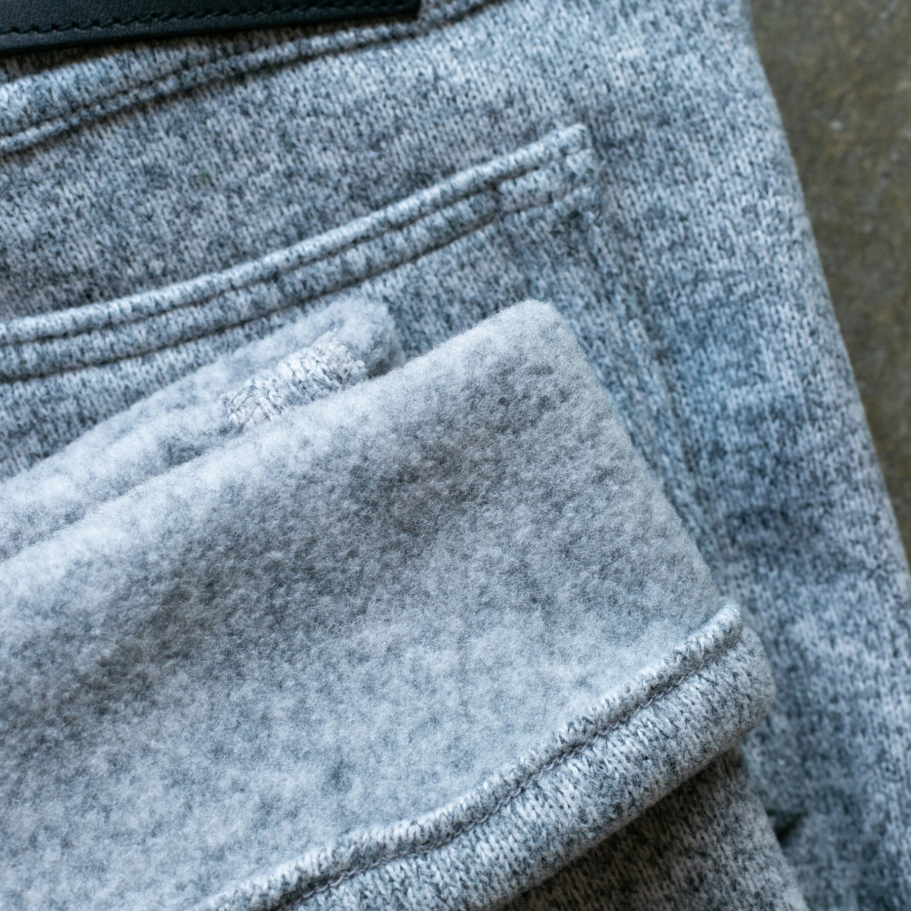 gustin #445 polartec® fleece 5 pocket - heather grey