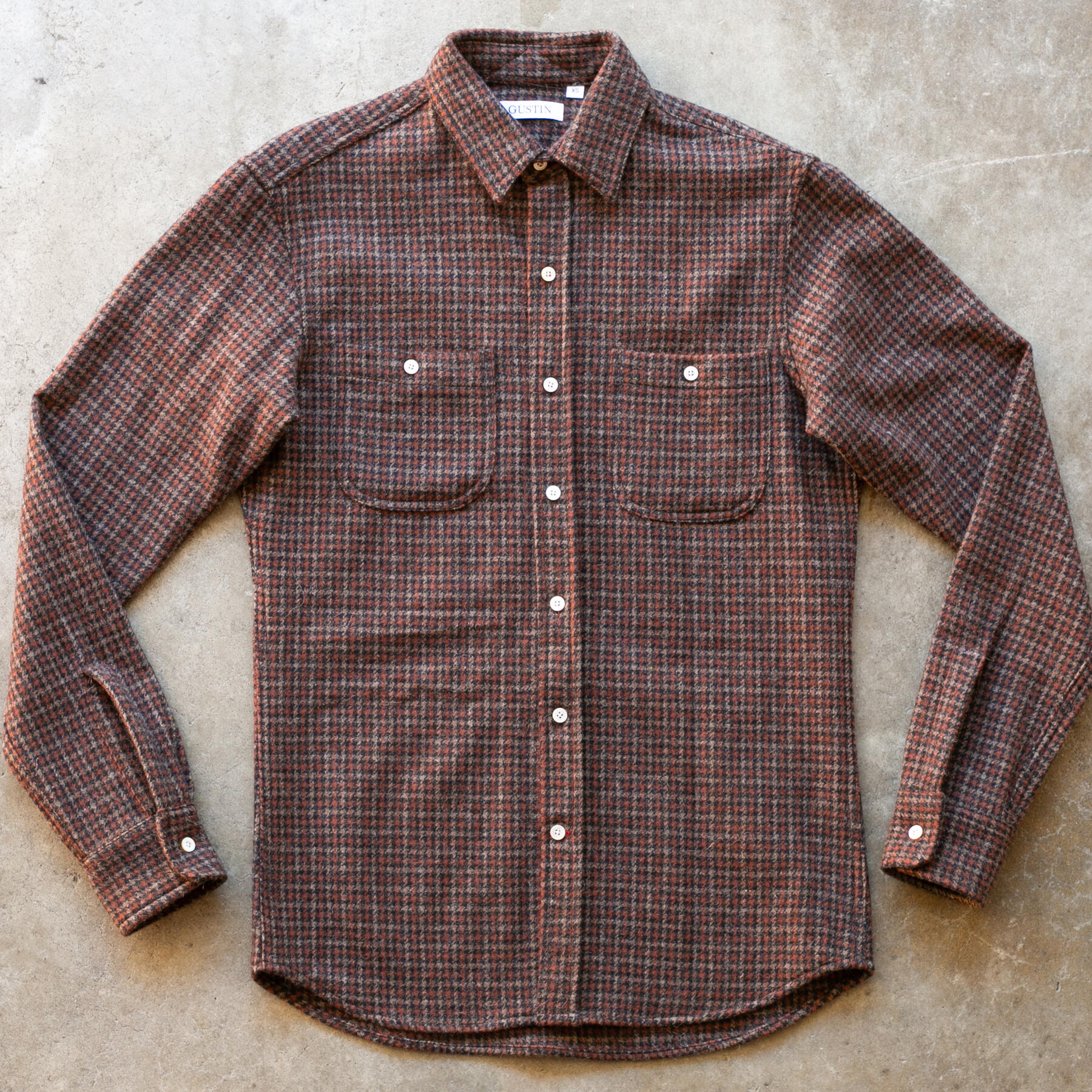 gustin #1254 the gun club check - oxblood