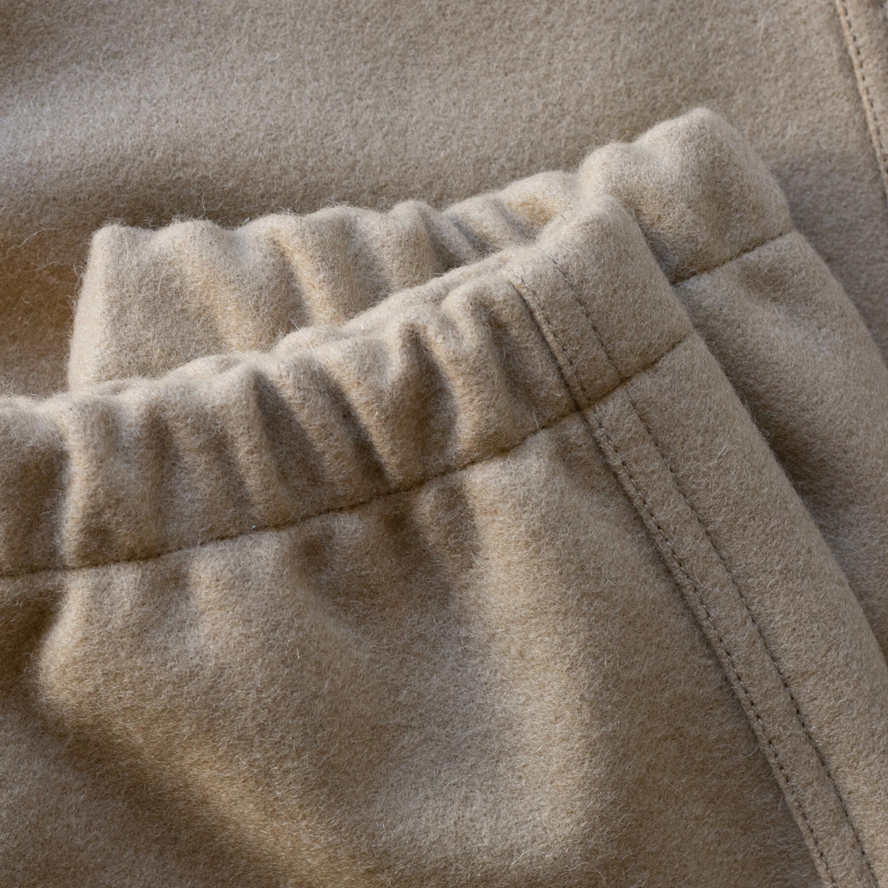 gustin #45 japan rustic wool joggers - khaki