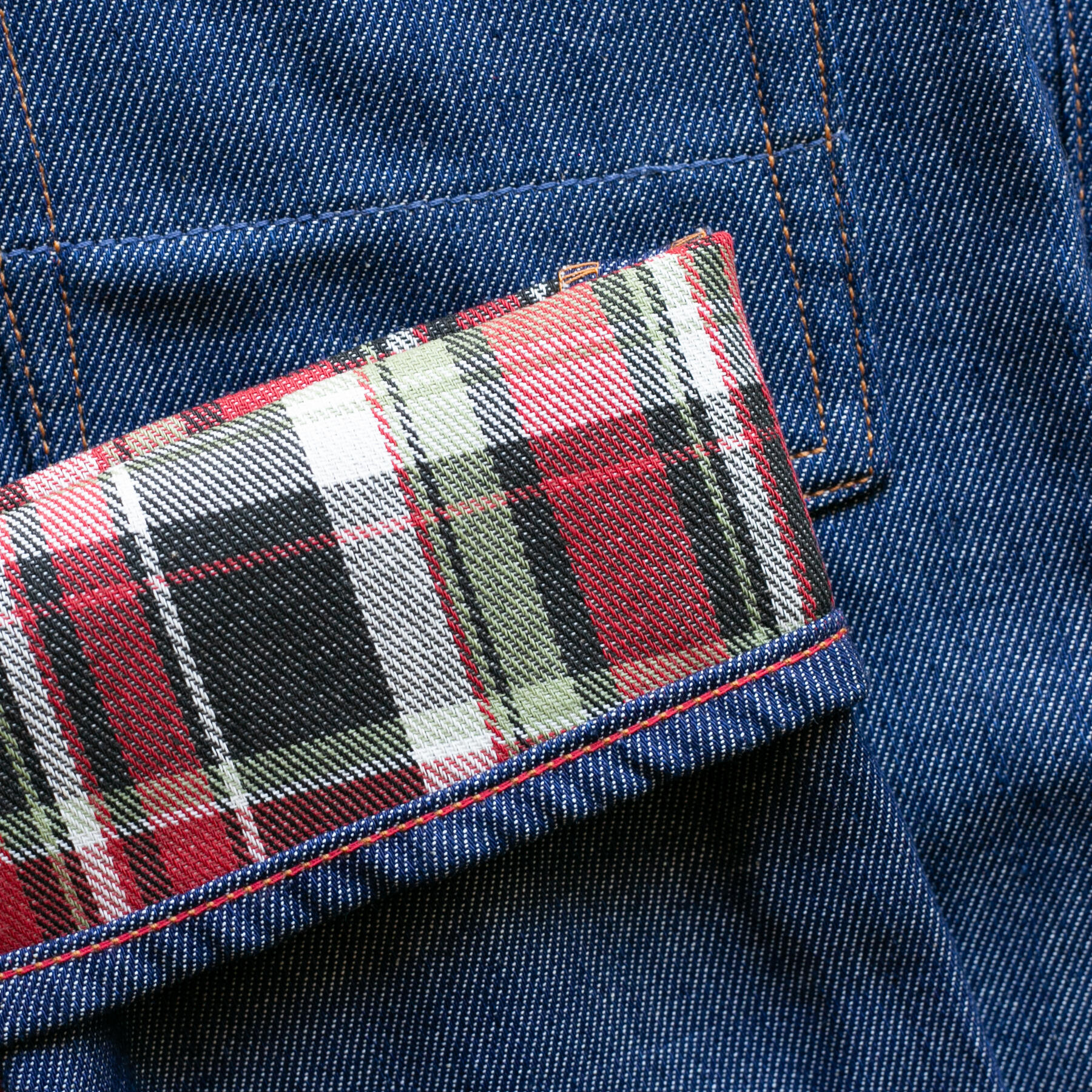 gustin #448 indigo x plaid