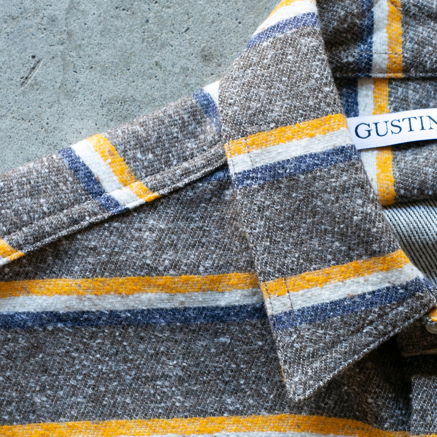 gustin #1264 vintage saddle blanket shirt - gold rush