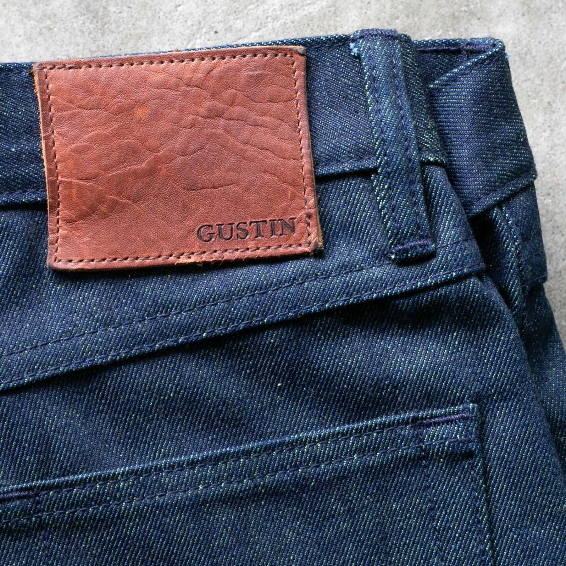 gustin #449 indigo x neon green