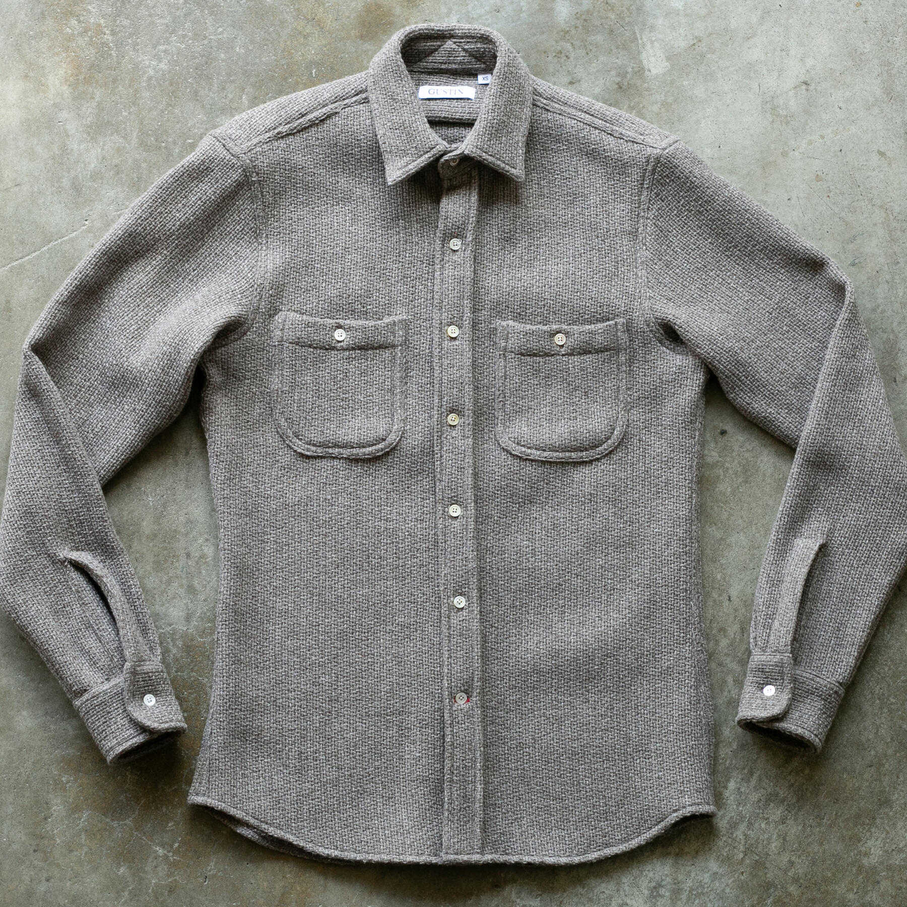 gustin #1266 monster rope shirt - putty