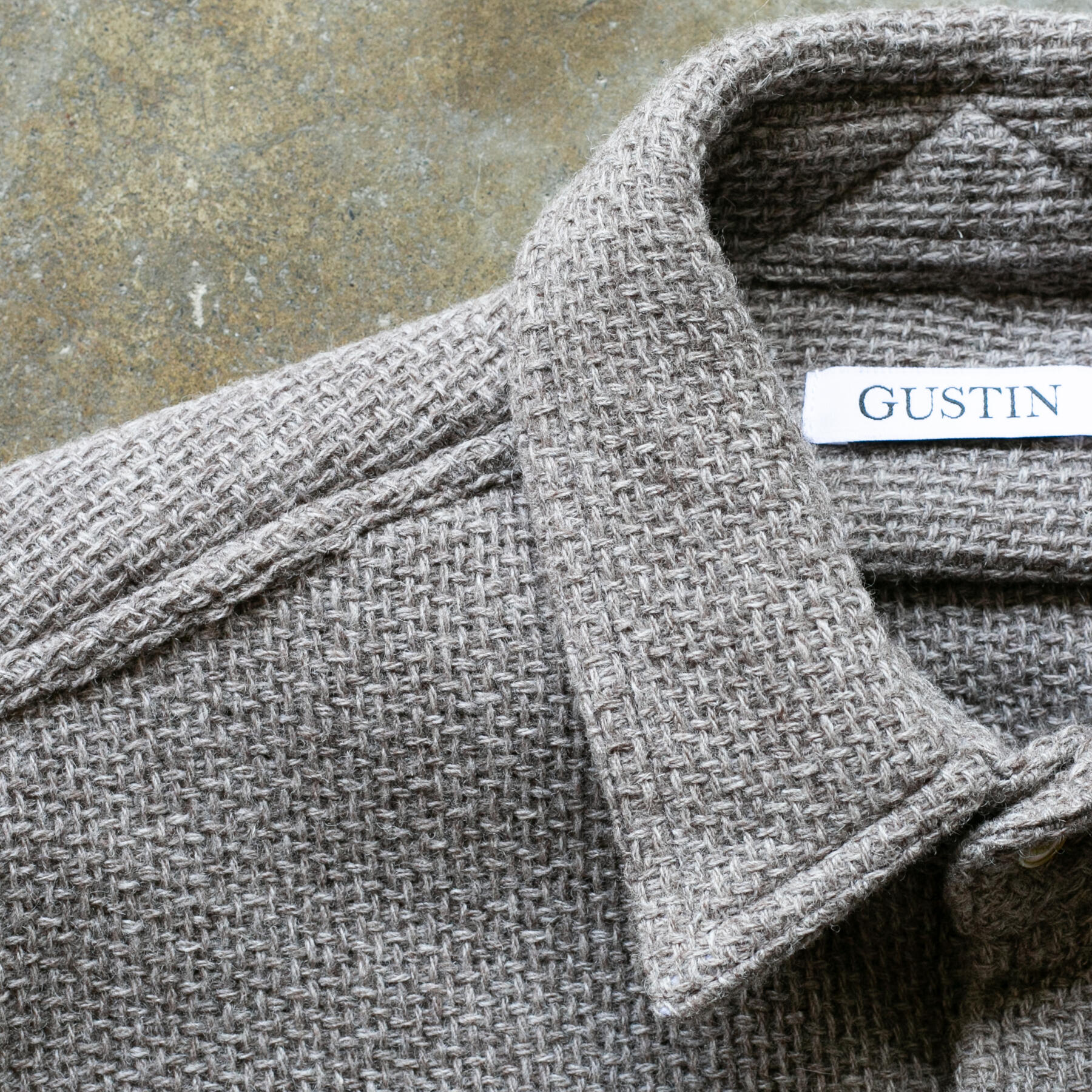 gustin #1266 monster rope shirt - putty